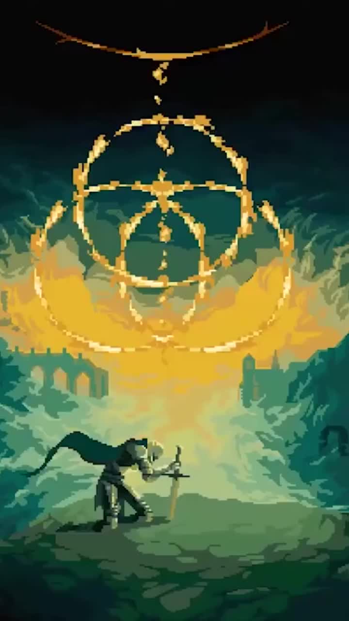 720x1280 Elden Ring Pixel Art Mobile Live Wallpaper