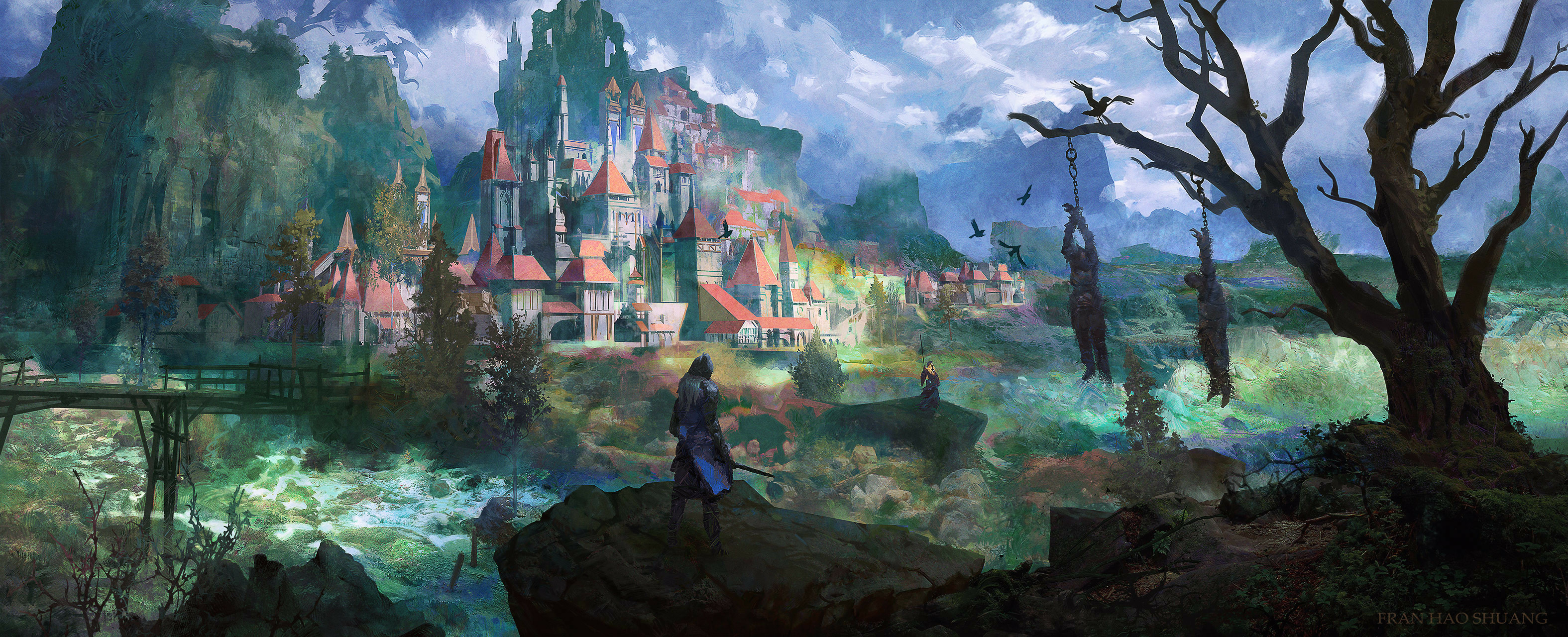 3150x1280 Elden Ring Gaming Cool Art Wallpaper, HD Games 4K Wallpaper, Image and Background