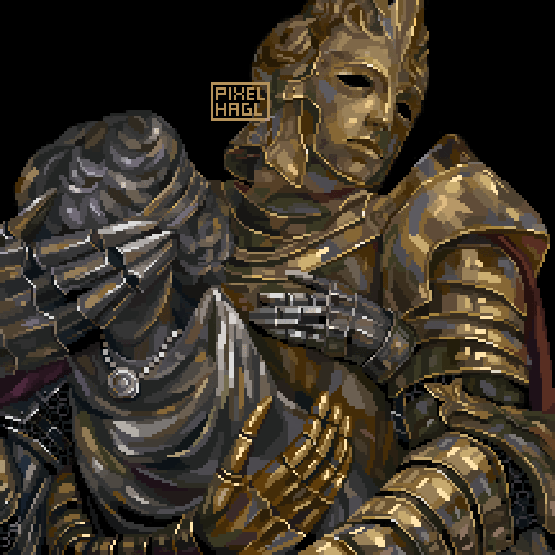 1080x1080 D Hunter of the Dead from Elden Ring #EldenRing #pixelart #pixelartist