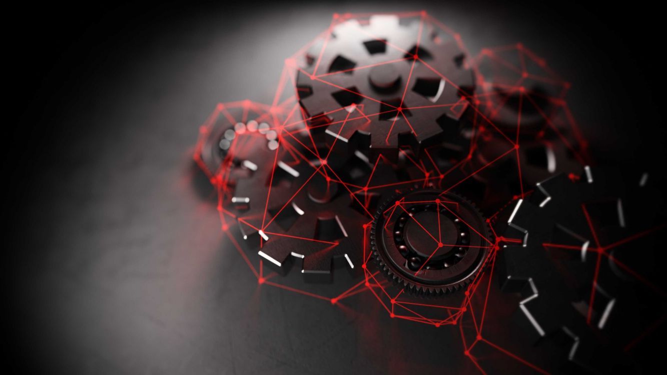 1333x750 Wallpaper Red and White Round Digital Wallpaper, Background Free Image