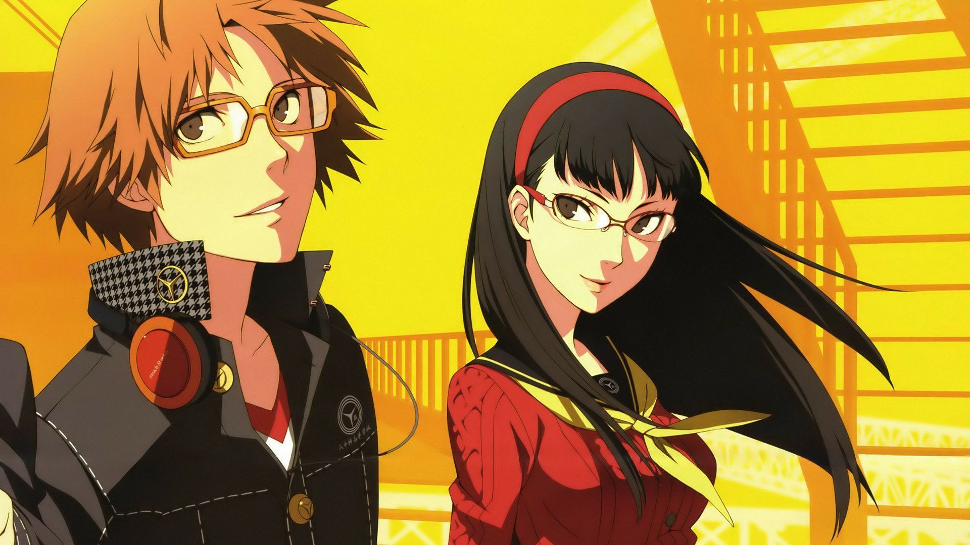 1920x1080 Persona 4 HD Wallpaper Featuring Yukiko Amagi & Yousuke Hanamurax1080