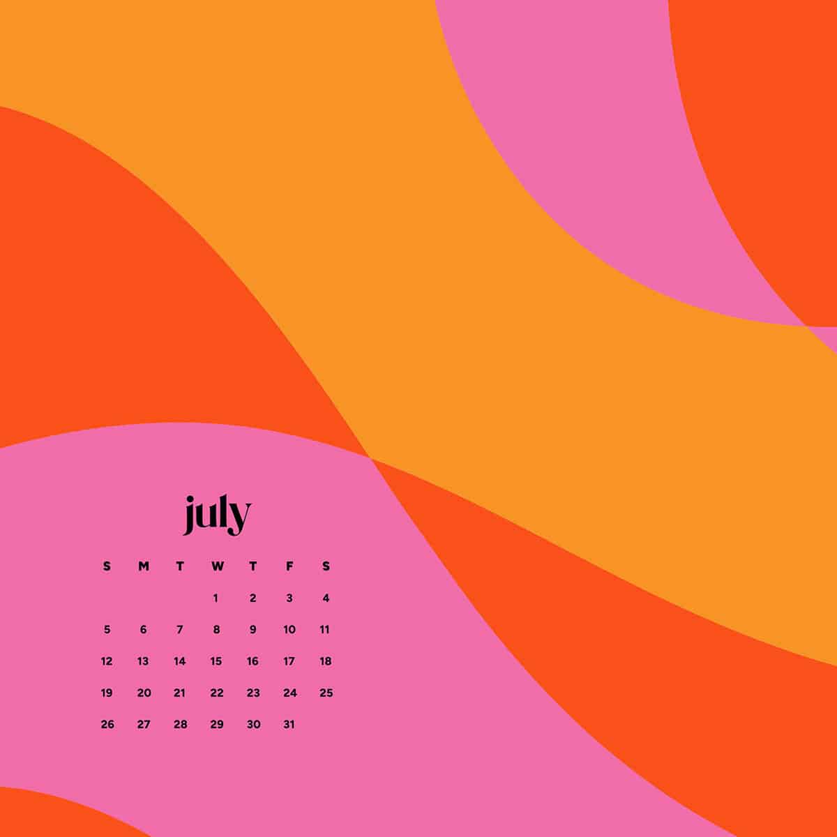 1200x1200 July 2026 computer wallpaper