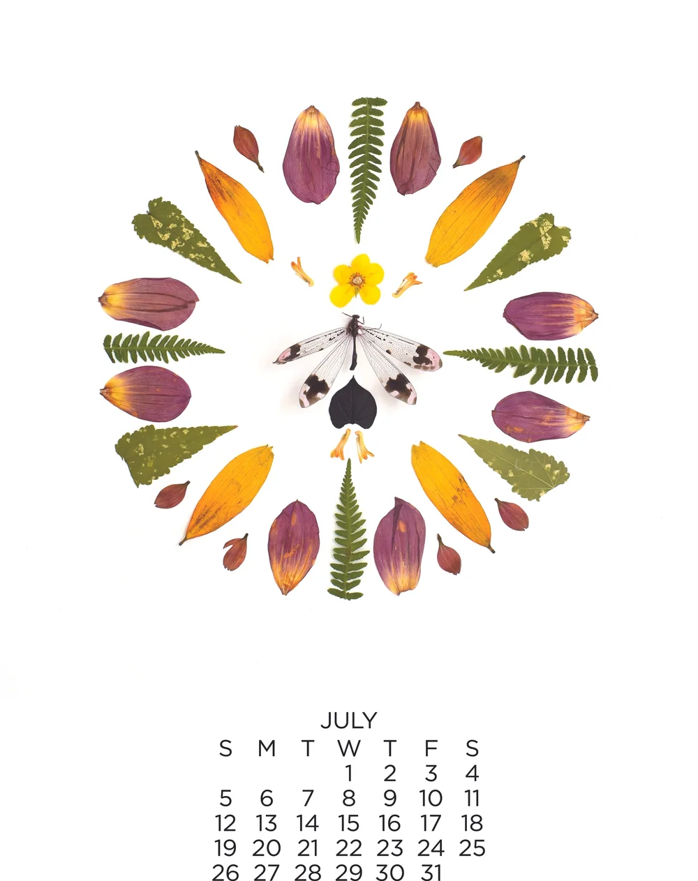 1000x1263 Botanical Photograph Calendar