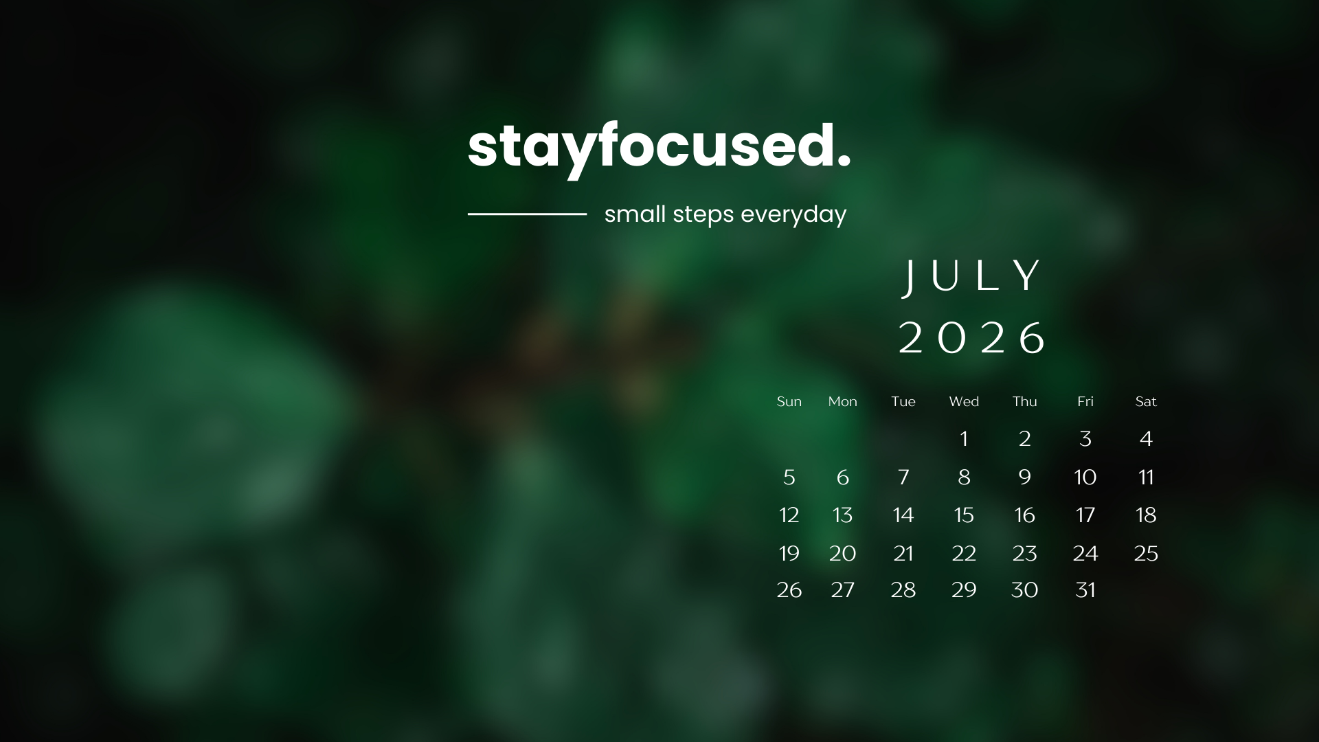1920x1080 July 2026 Desktop Wallpaper