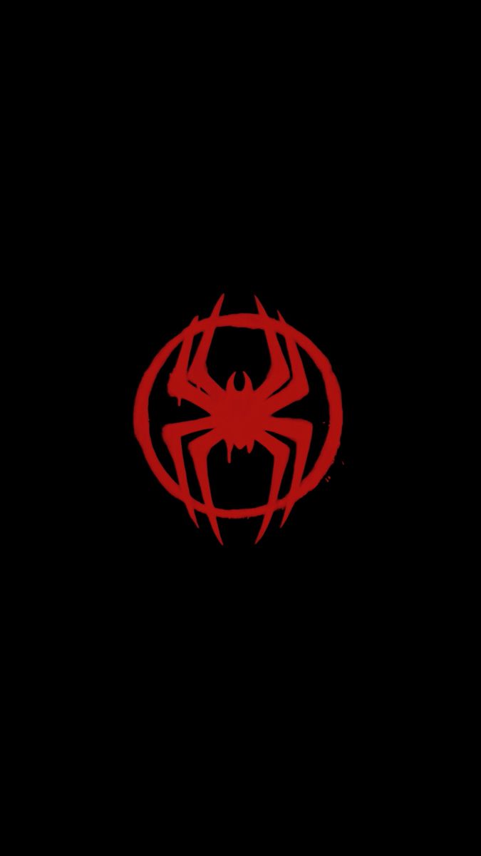 675x1200 Spider Man: Across The Spider Verse Logo Wallpaper