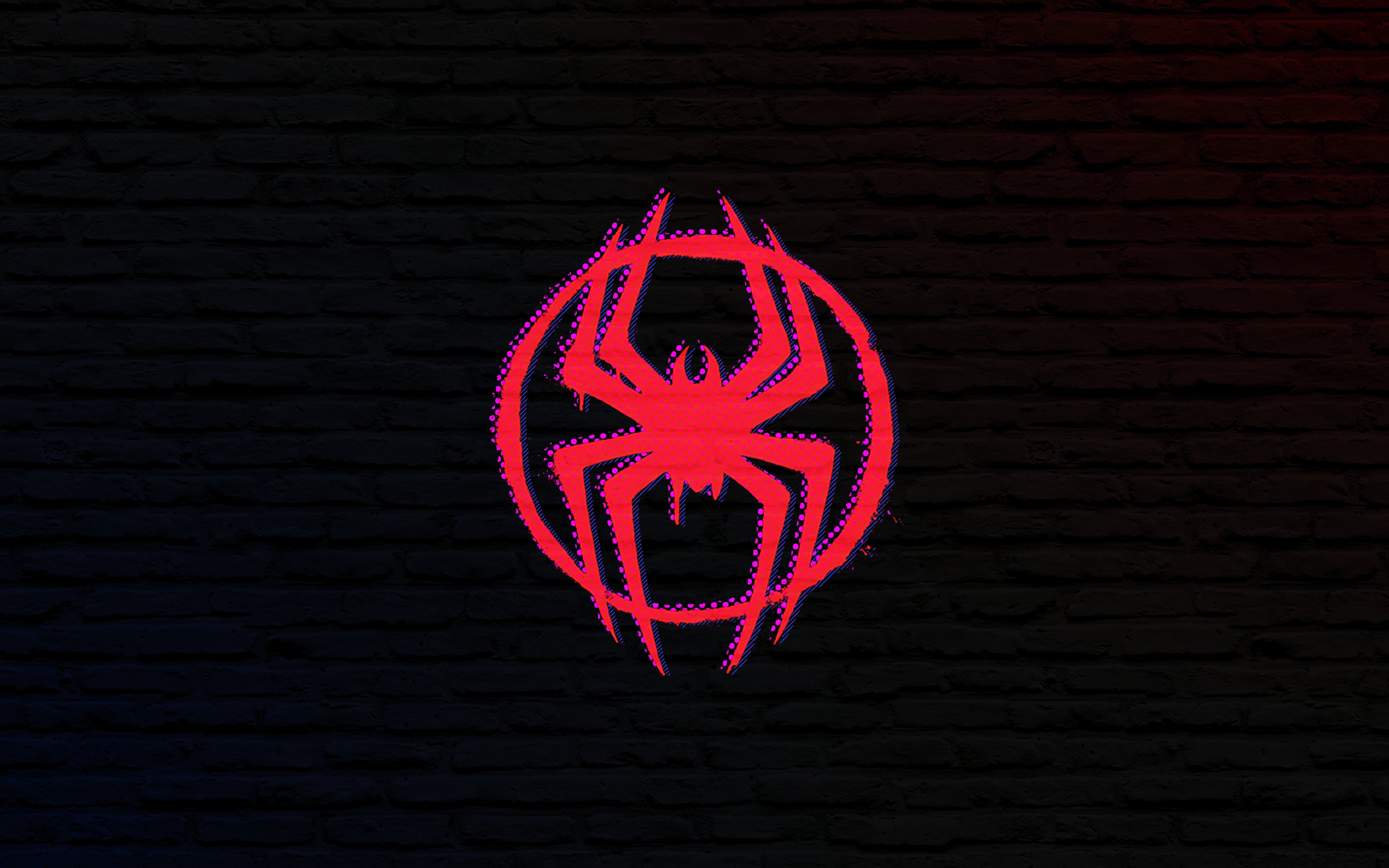 5120x3200 Spider Man: Across The Spider Verse Logo Wallpaper