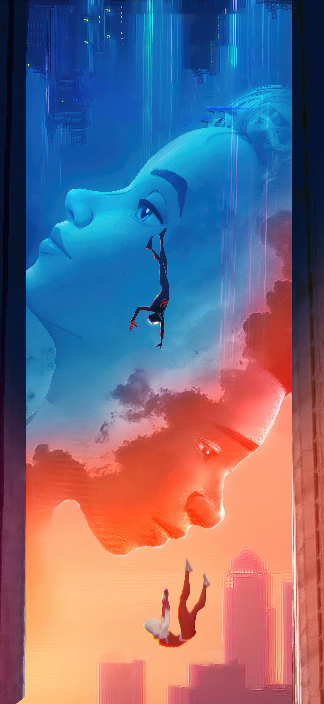 1290x2796 spiderman across the spider verse 4k 2023 iPhone Wallpaper Free Download