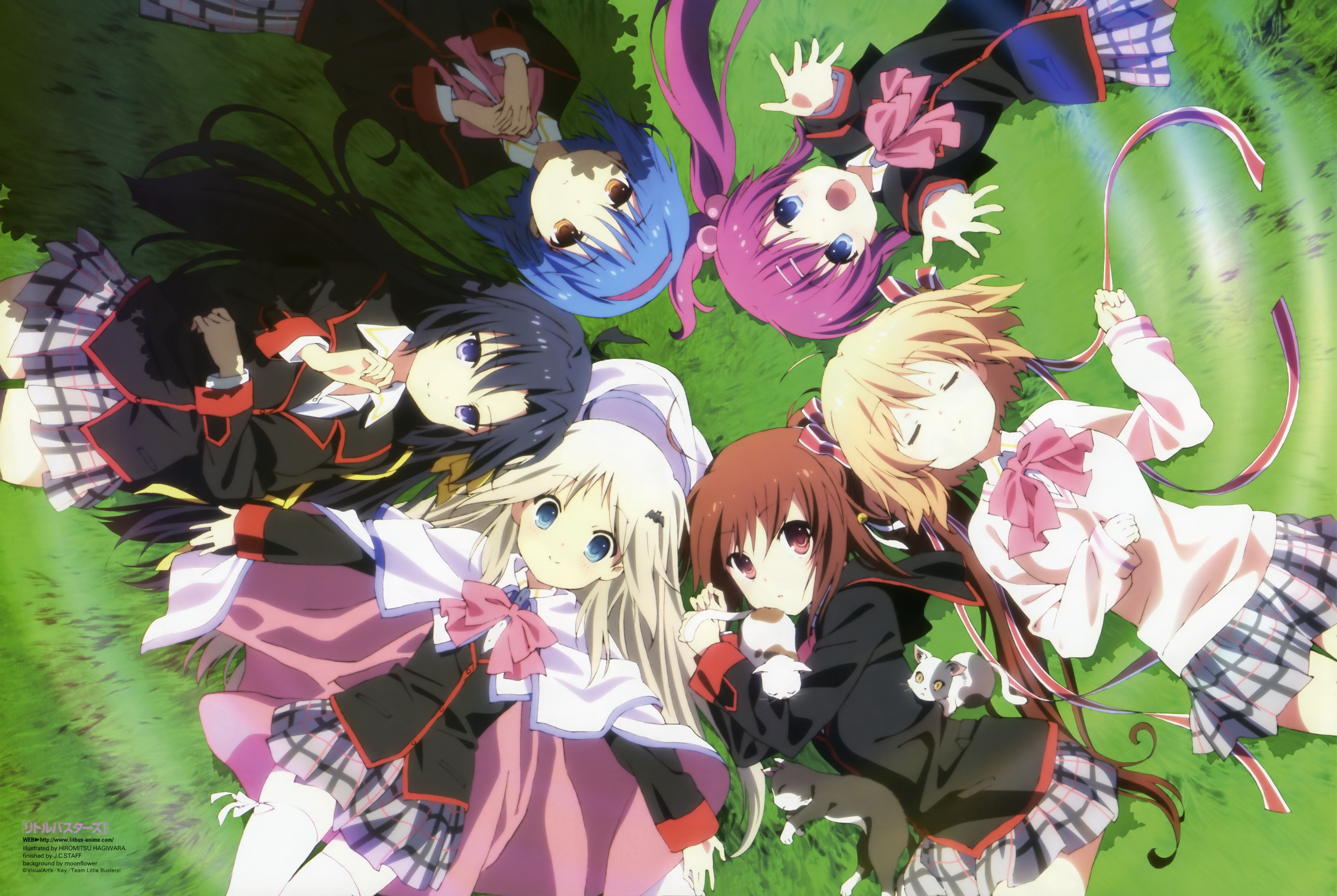 6110x4096 Little Busters! 4K Ultra HD Wallpaper Featuring Iconic Charactersx4096