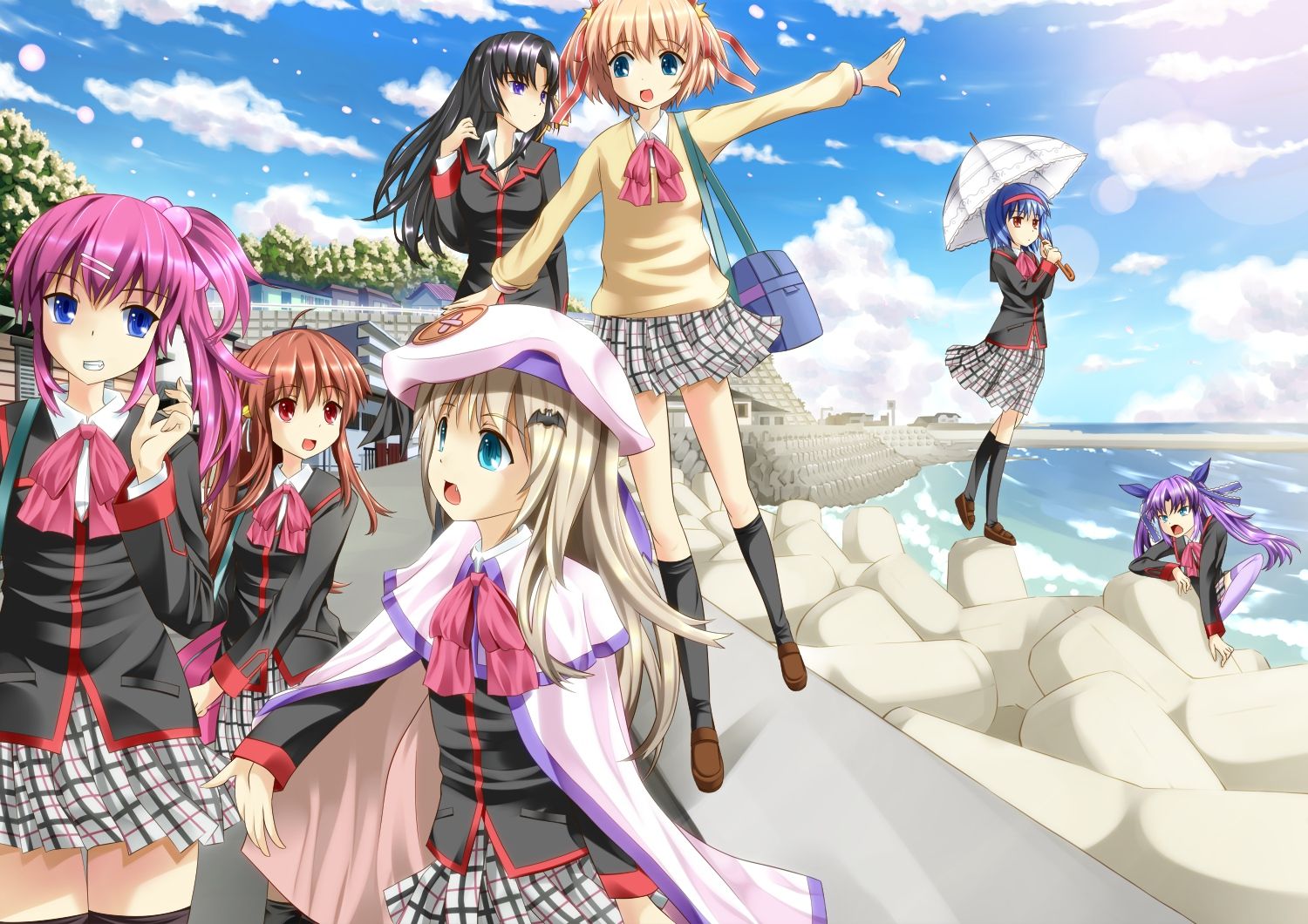 1500x1060 group kamikita komari kurugaya yuiko little busters! natsume rin nishizono mio noumi kudryavka saigusa haruka sasasegawa sasami. konachan.net.com Anime Wallpaper