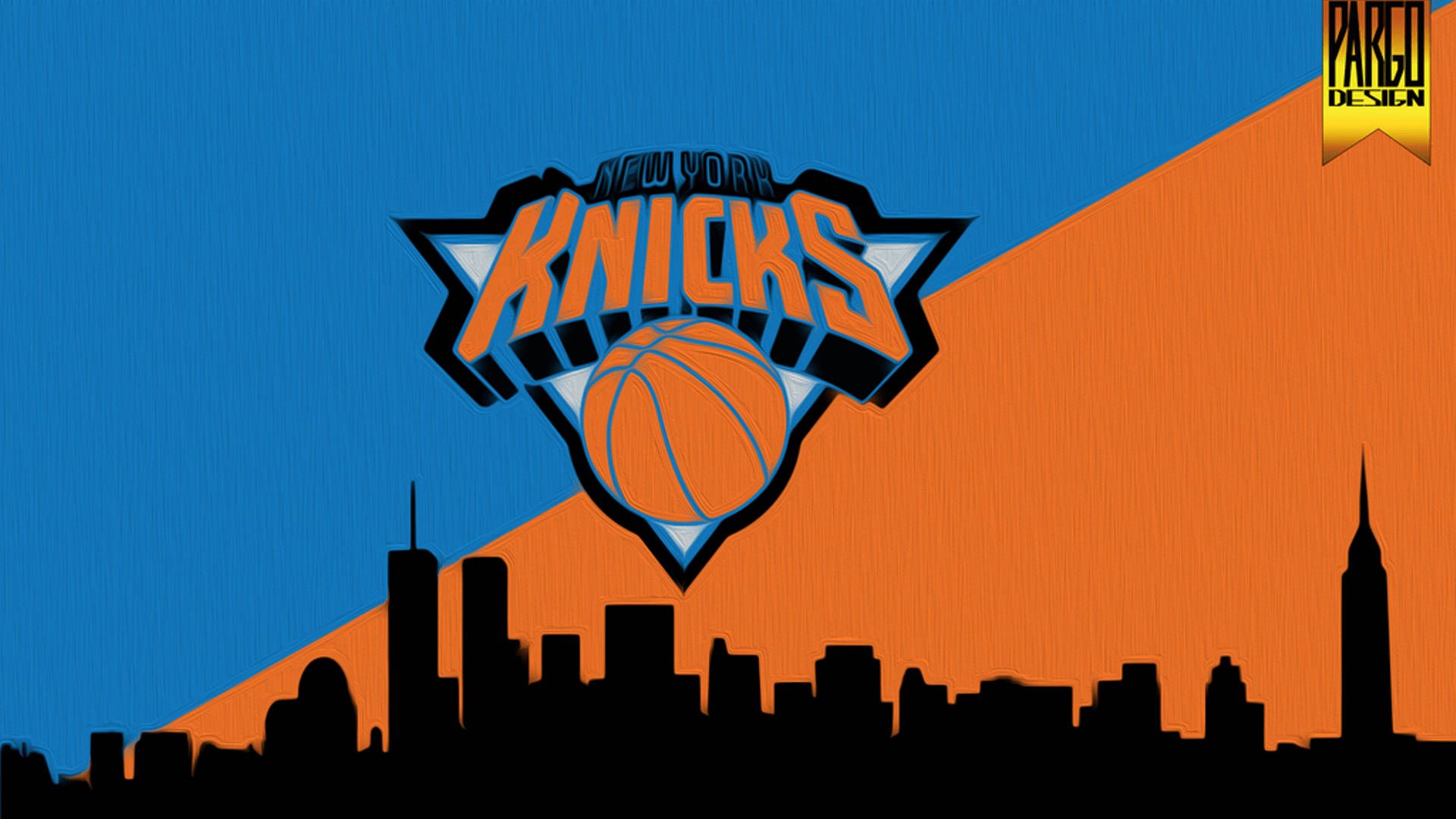 1920x1080 Download New York Knicks Cityscape Logo Wallpaper