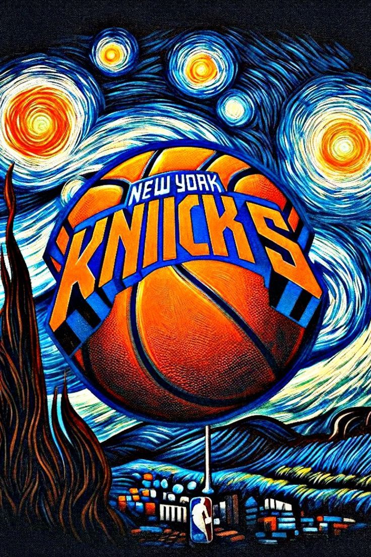736x1104 NBA #Knicks #NewYork #Logo #VanGogh