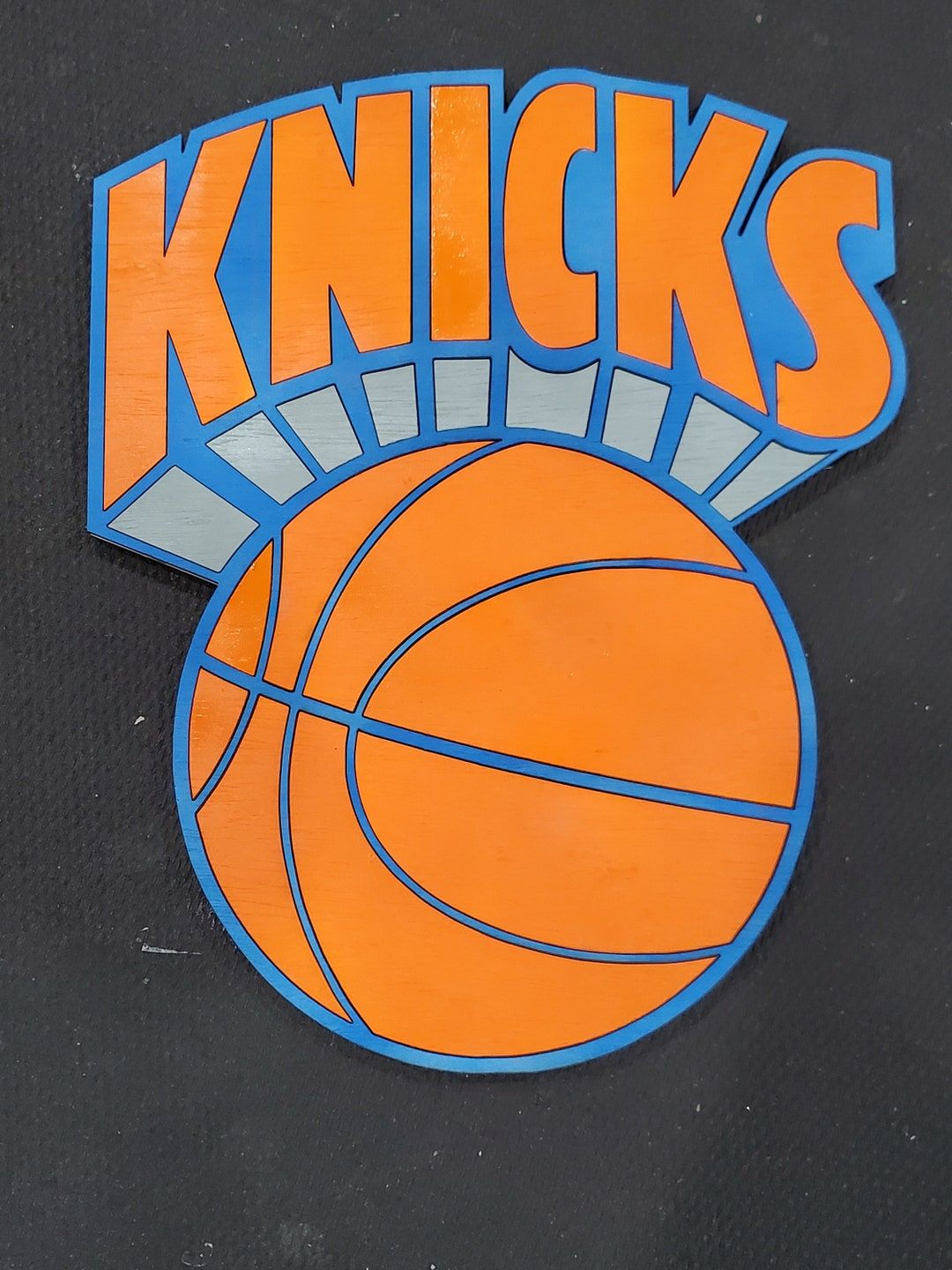 1080x1440 Knicks Sports Wood Wall Logo Sign, Basketball Wall Décor, Gift for Him, Perfect for Man Cave, Game Room, Office Laser Cut 3D Personalized