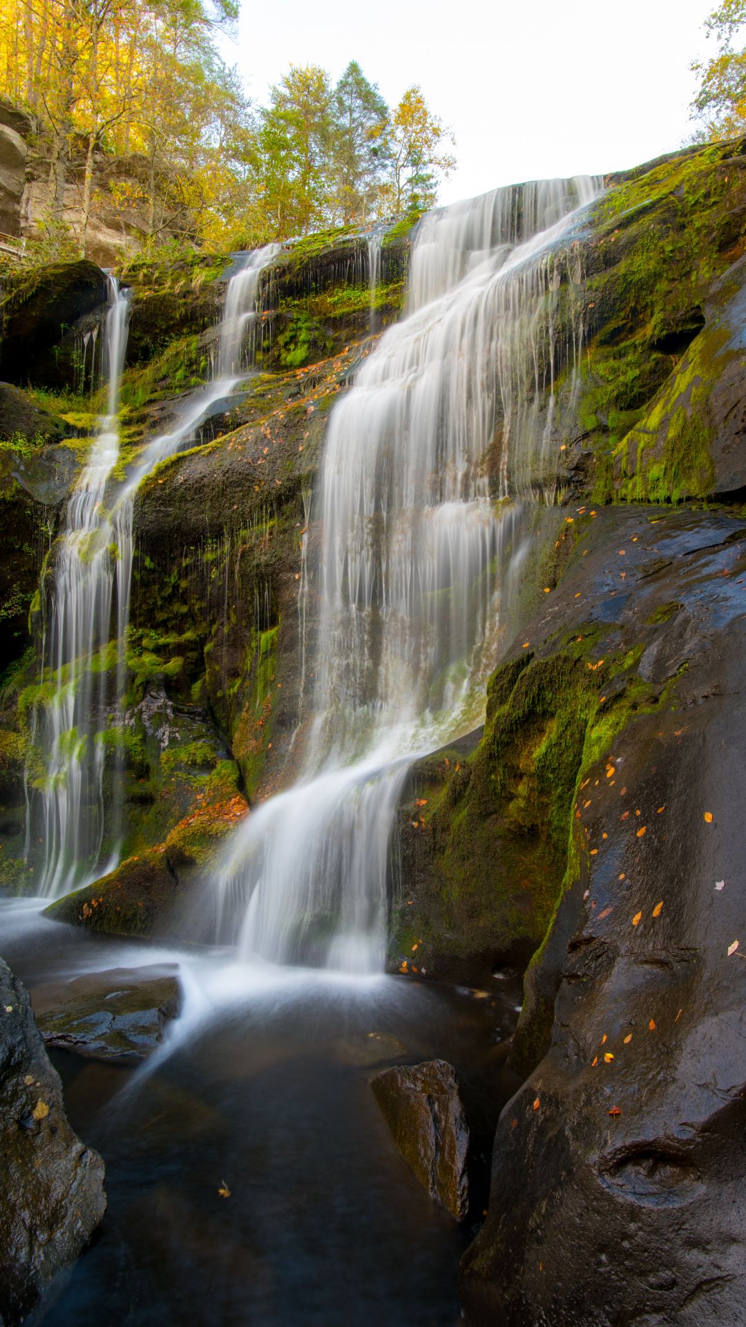 1080x1920 Waterfall, Water, Rock iPhone Wallpaper