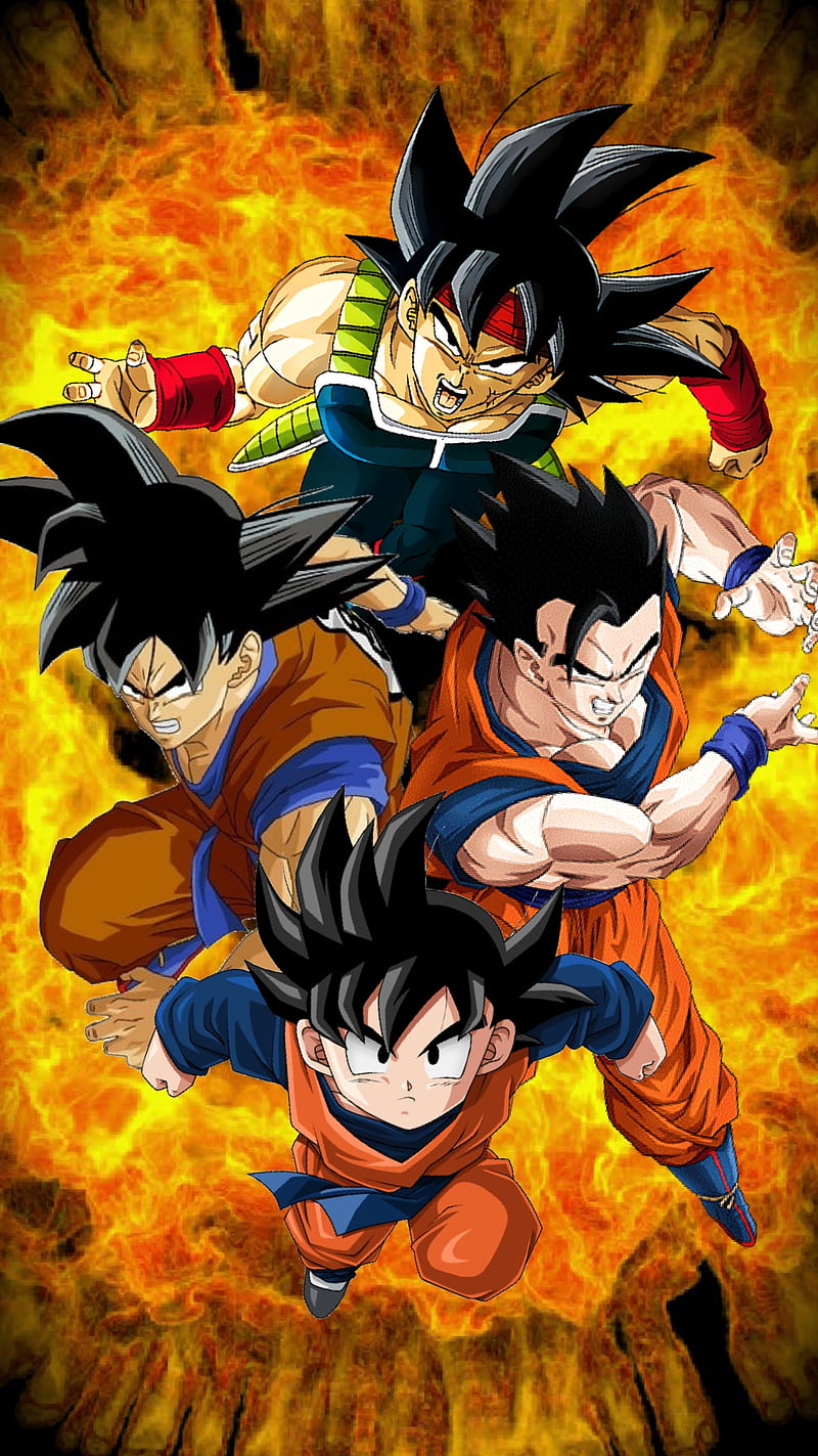 800x1423 Son Family, ball, bardock, black, dragon, gohan, goku, goten, saiyan, super, HD phone wallpaper
