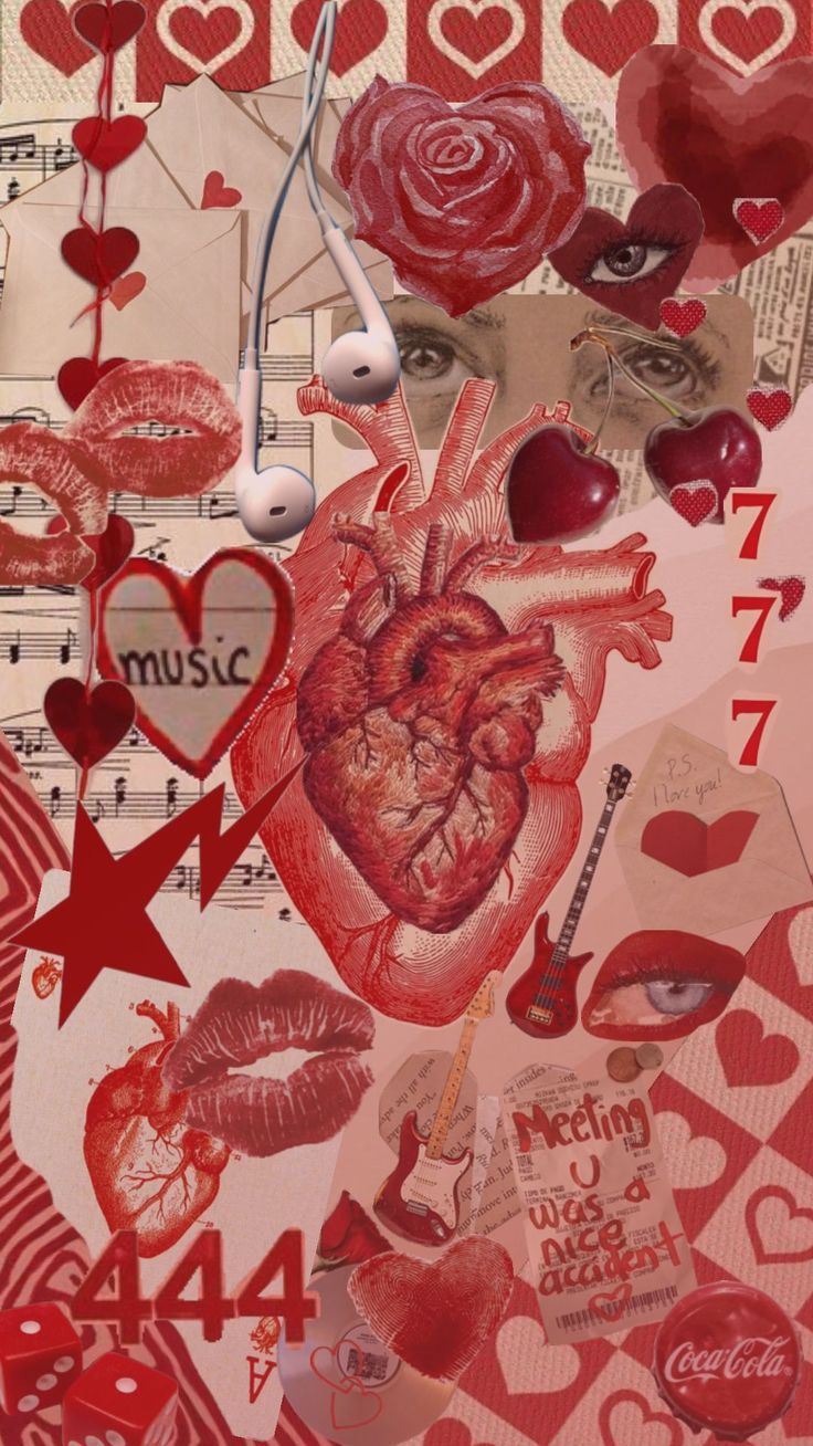 736x1308 ❤️#vintage #vibes #music #wallpaper #red #redaesthetic #aesthetic #hearts #love