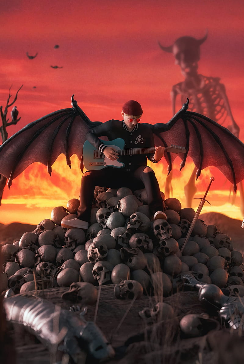 800x1192 Josh A vibes, josh a, lonely vibes, skulls, wallpapaer, music, HD phone wallpaper