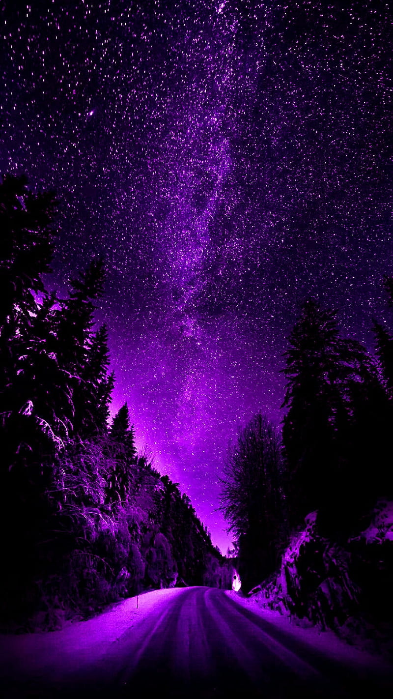 800x1422 HD purple sky nature wallpaper