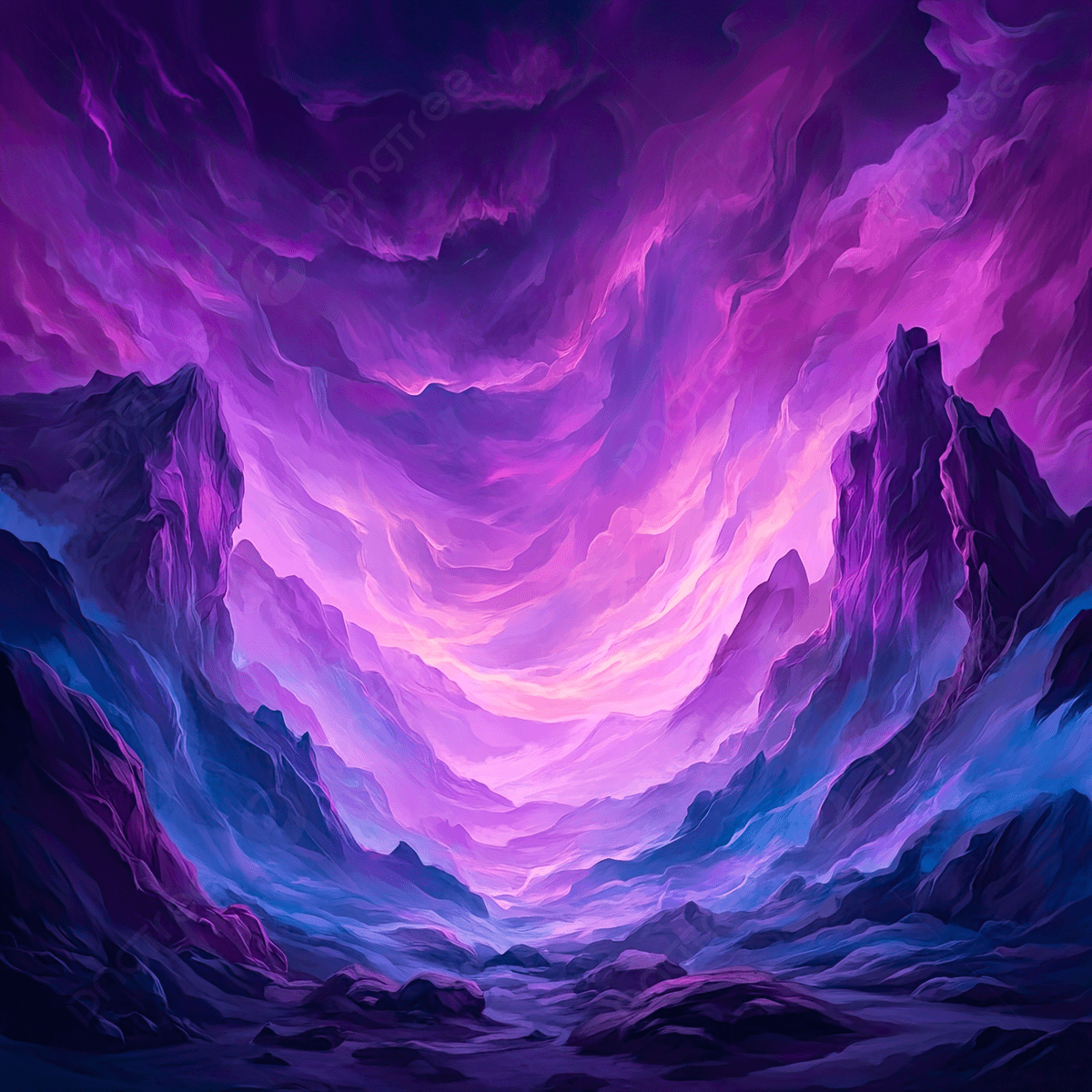 1200x1200 Dark Purple Fantasy Landscape Nebula In The Sky Rocks On Ground, Dark Purple, Fantasy, Landscape Background Image And Wallpaper for Free Download