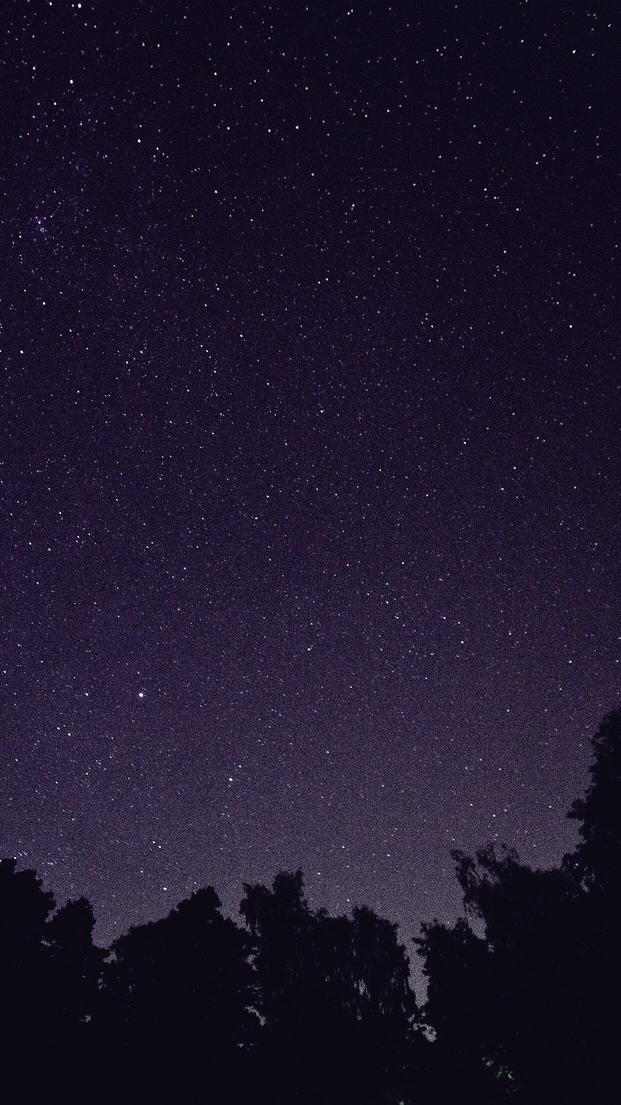 1242x2208 Starry Night Sky Star Galaxy Space Dark Purple iPhone 6 Wallpaper