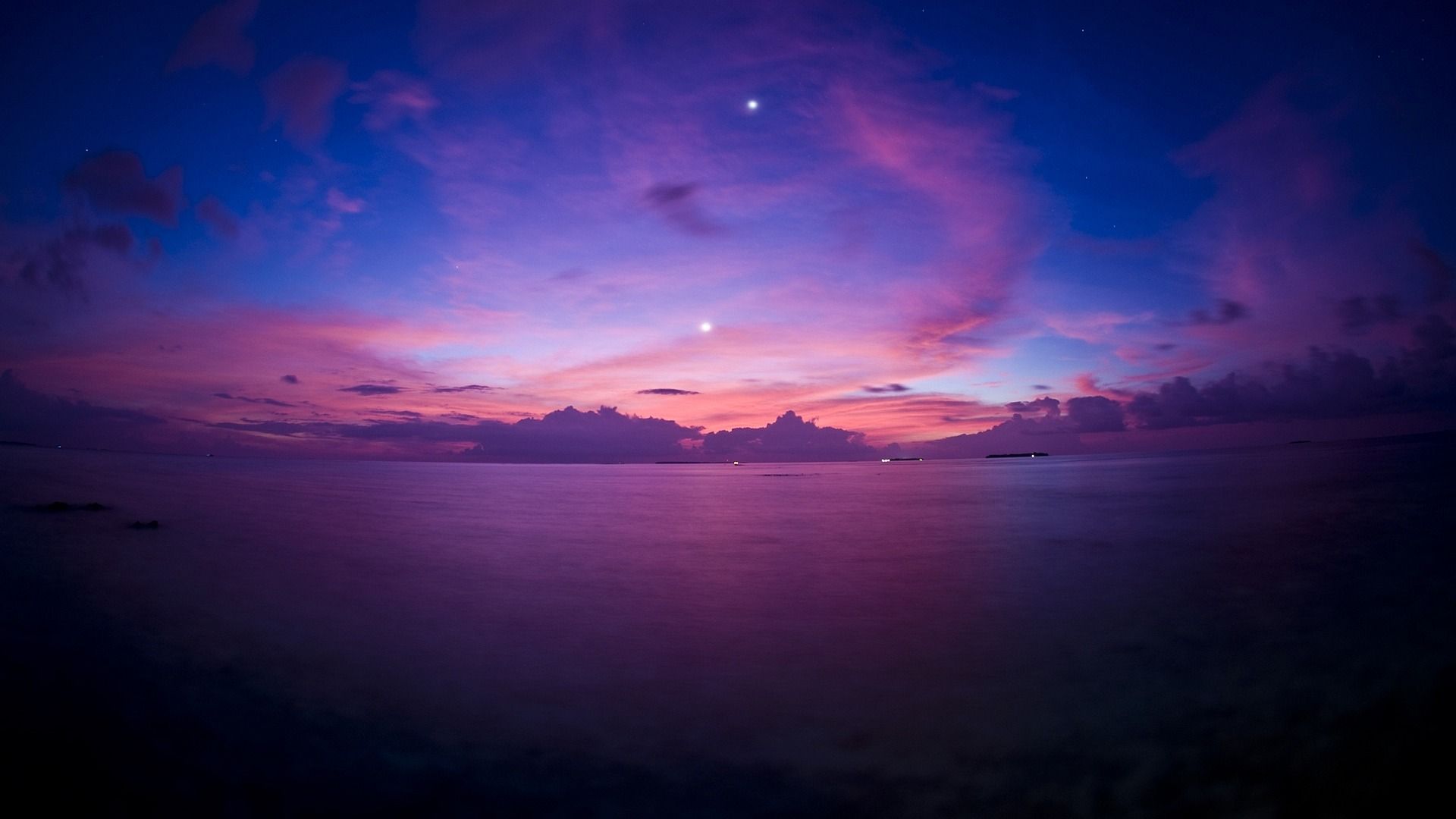 1920x1080 Dark Purple Sky Landscape Wallpaper Selection