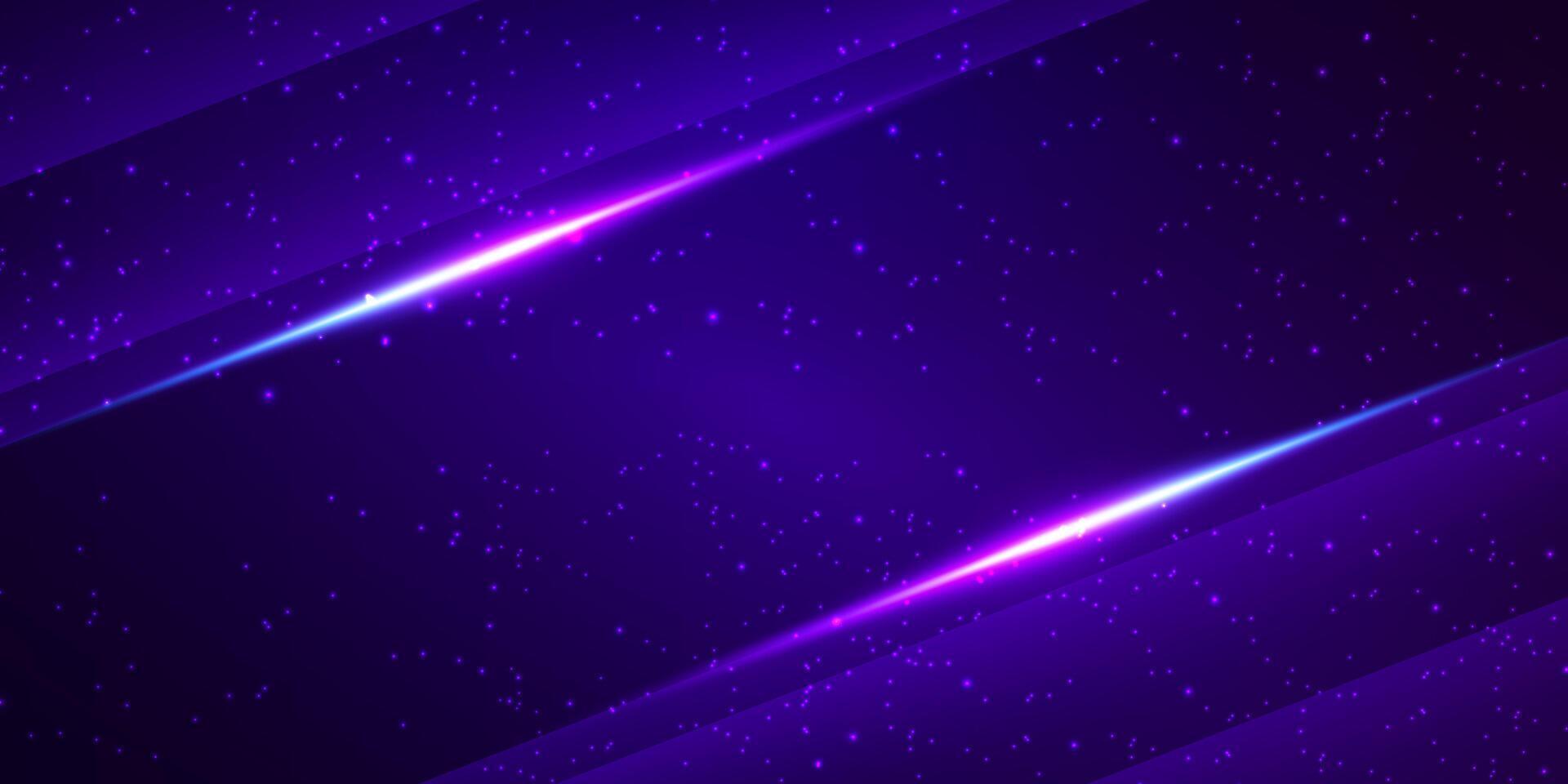 1920x960 Abstract dark purple space galaxy background, light effect, sky full of stars, banner, template, cover, wallpaper, illustration