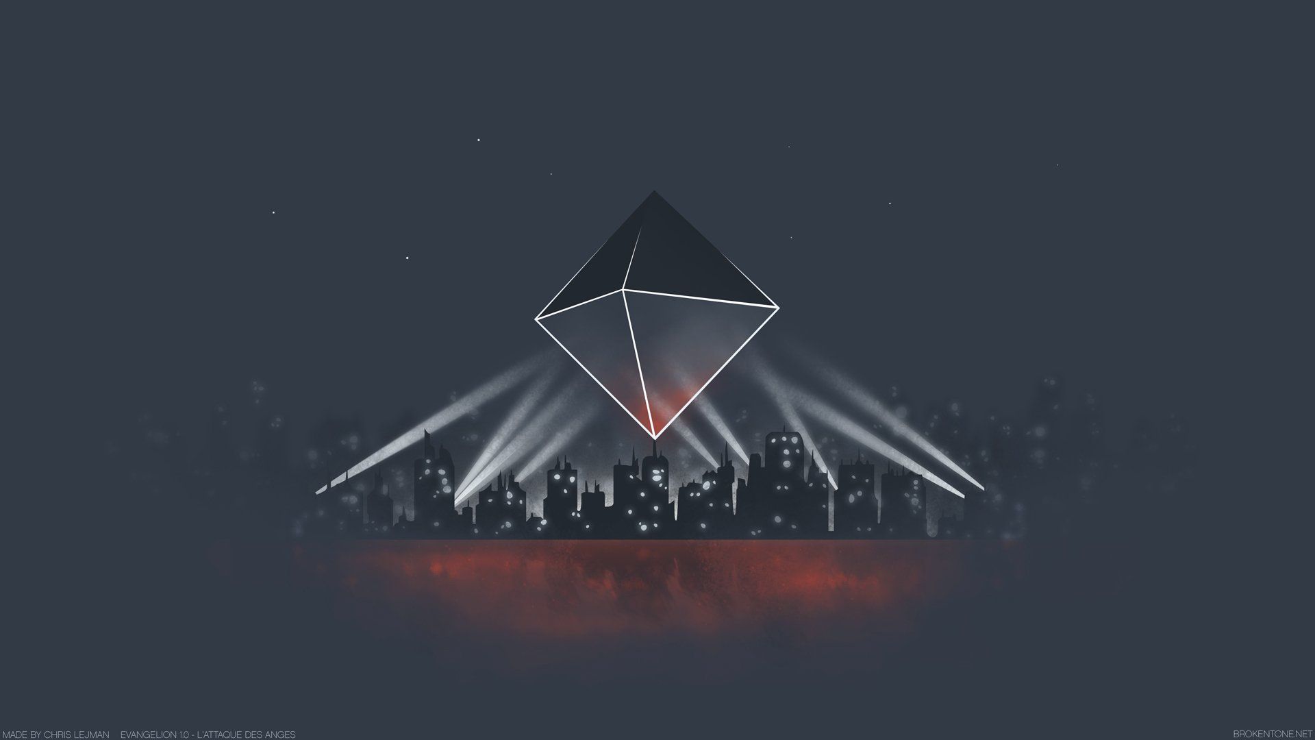 1920x1080 HD Wallpaper: Ramiel from Neon Genesis Evangelion