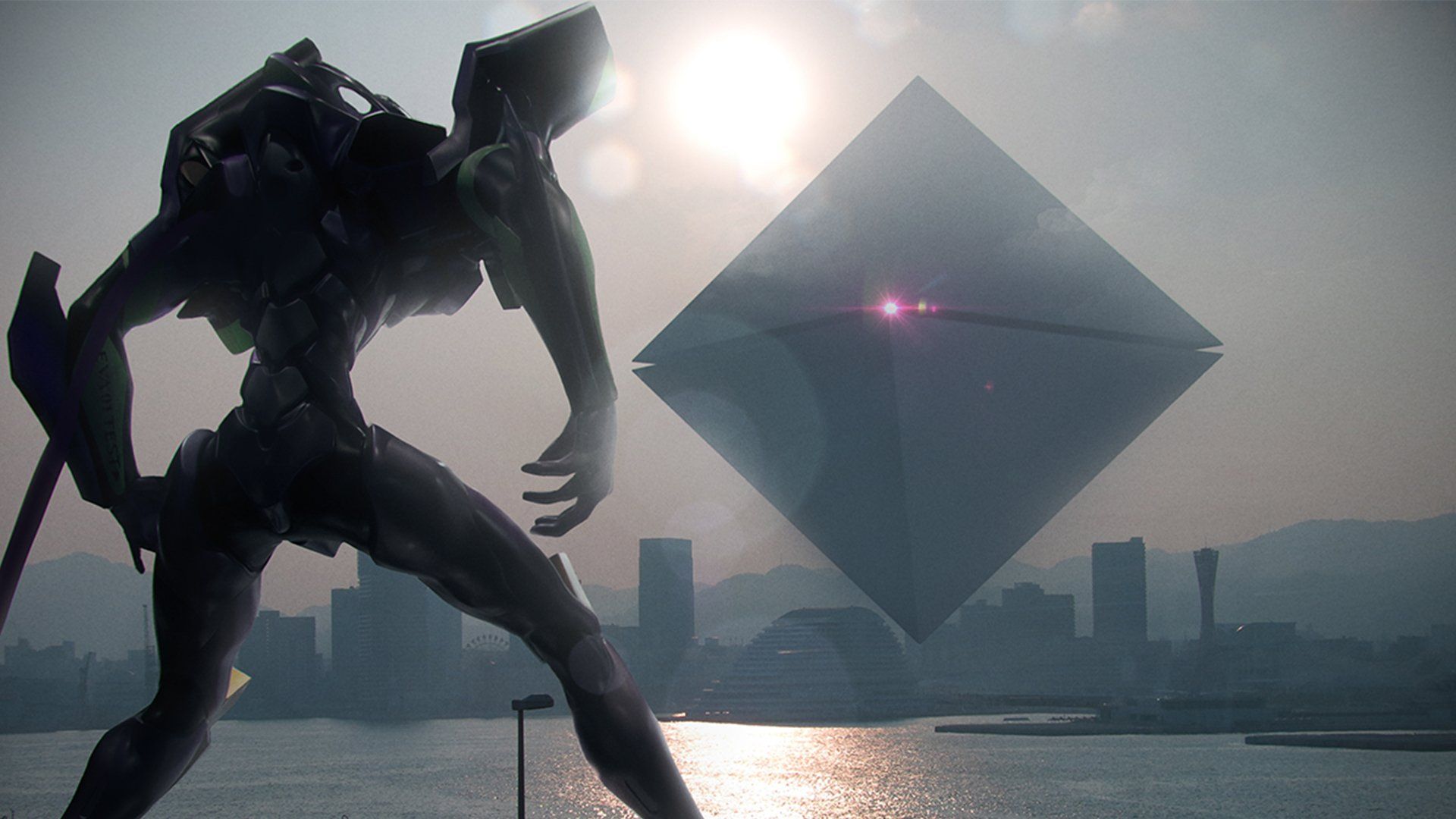 1920x1080 Evangelion Unit 01 Vs Ramiel: Epic Neon Genesis Anime HD Wallpaperx1080