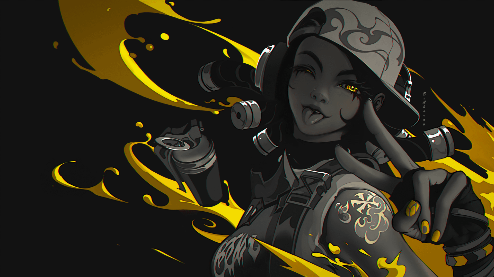 1920x1080 Finally I drew wallpaper for Every Agent, the Valorant Rainbow