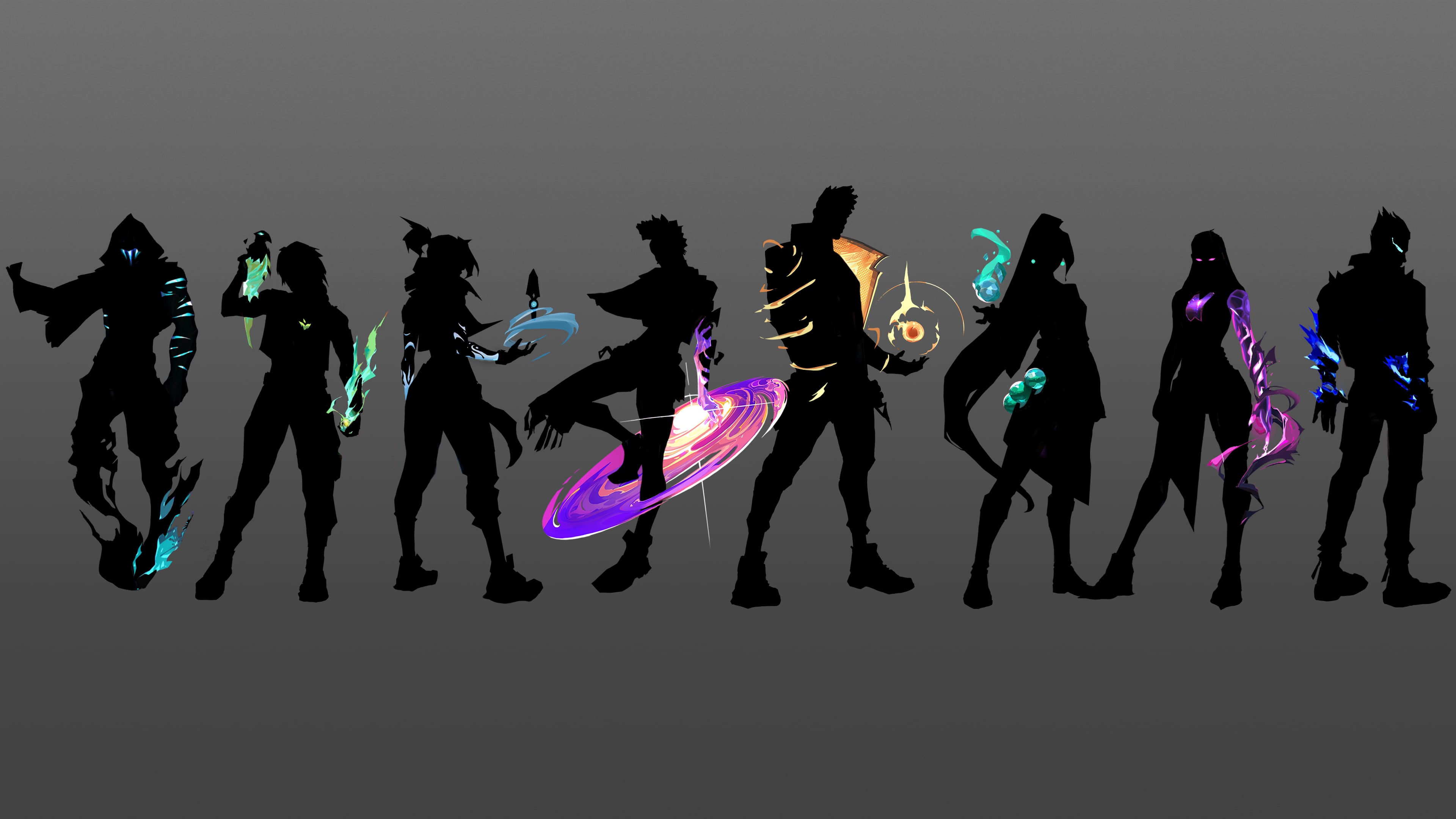 3840x2160 Valorant Agents Silhouette (4K Wallpaper)