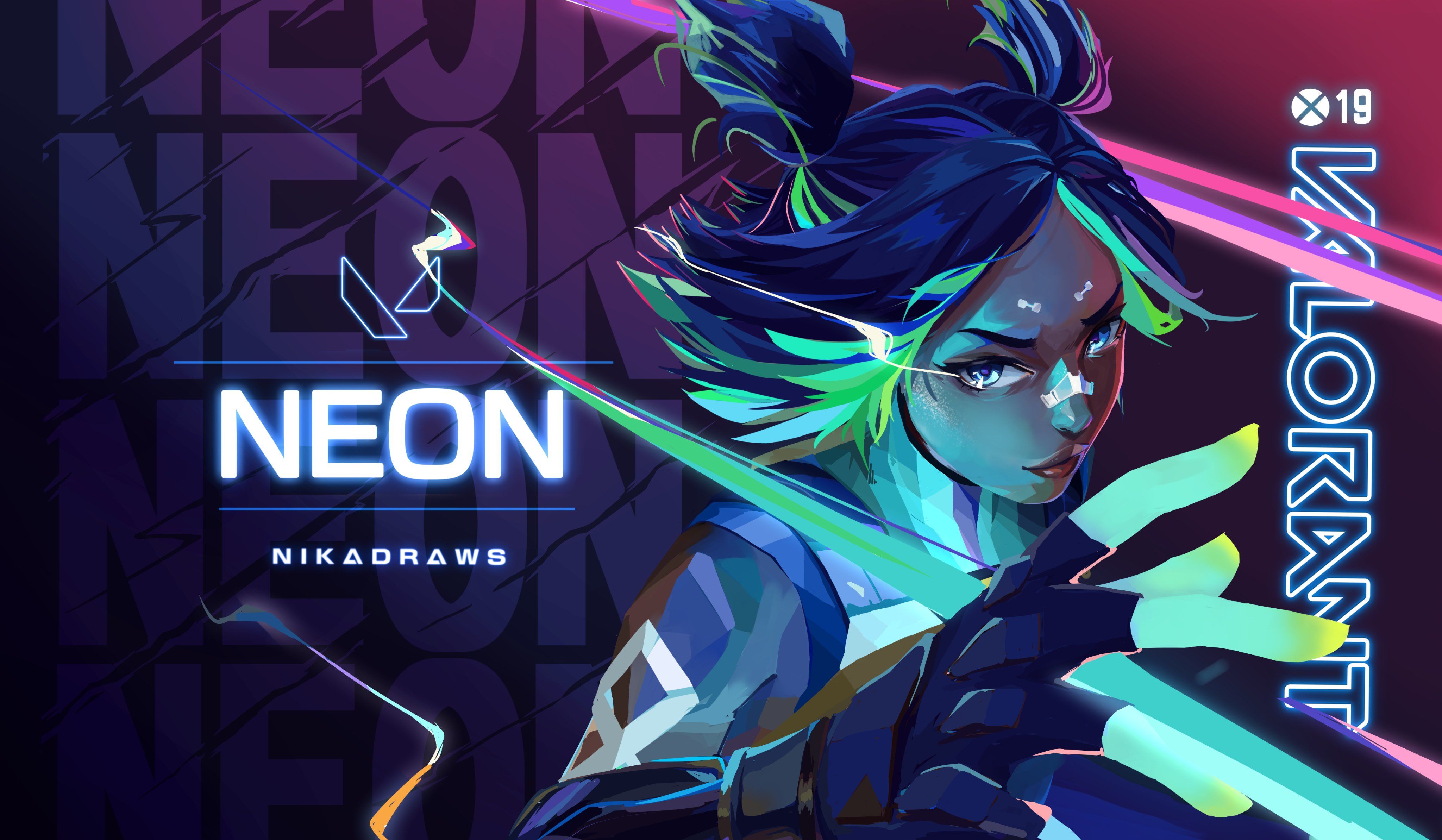 4096x2386 Neon Valorant 4K Ultra HD Wallpaper