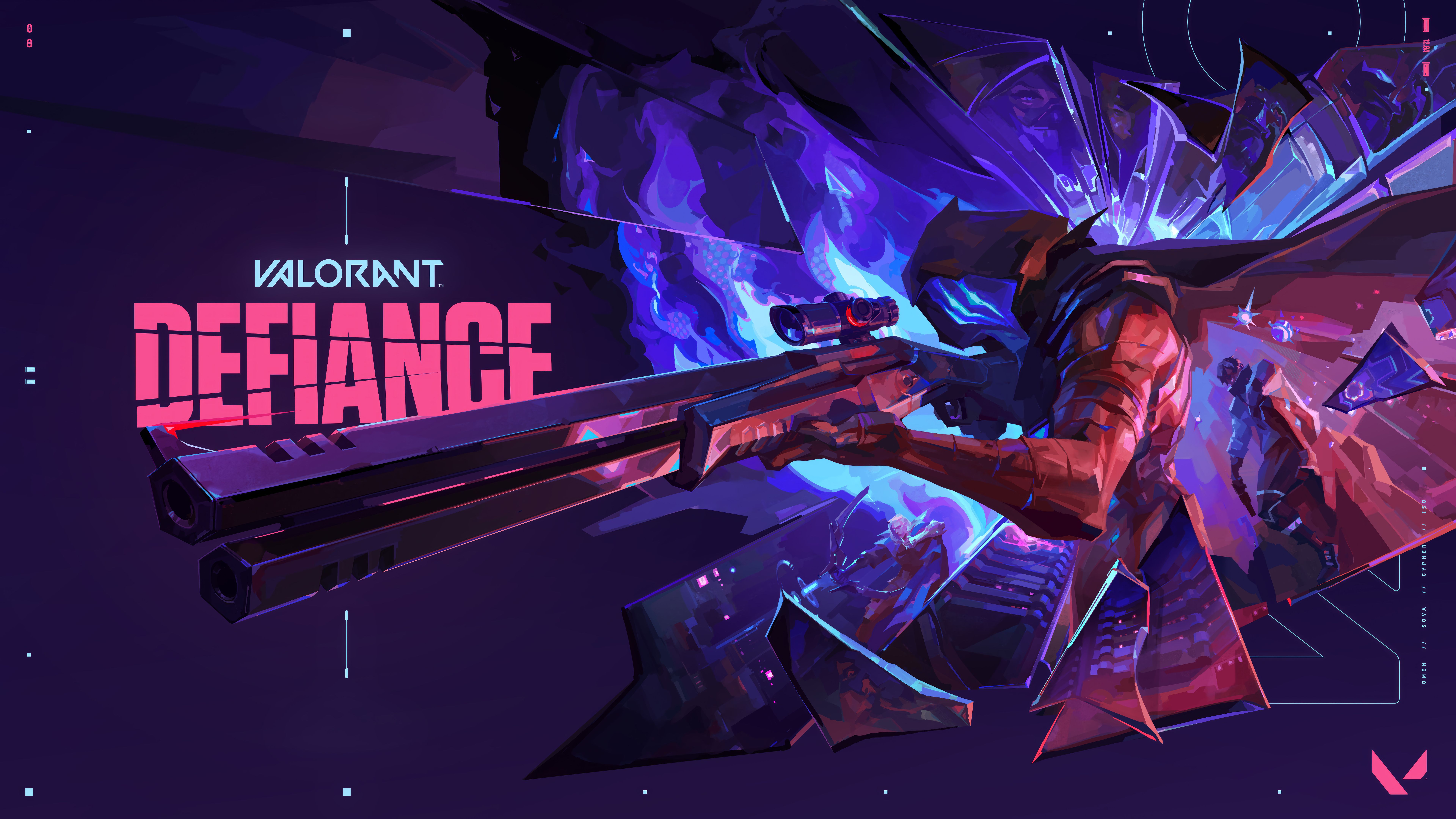 7680x4320 Omen in Valorant Defiance 8K Wallpaper
