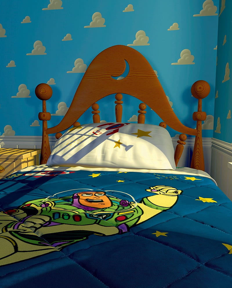 800x990 Andys Room, bed, toystory, cama, lightyear, buzz, andy, HD phone wallpaper