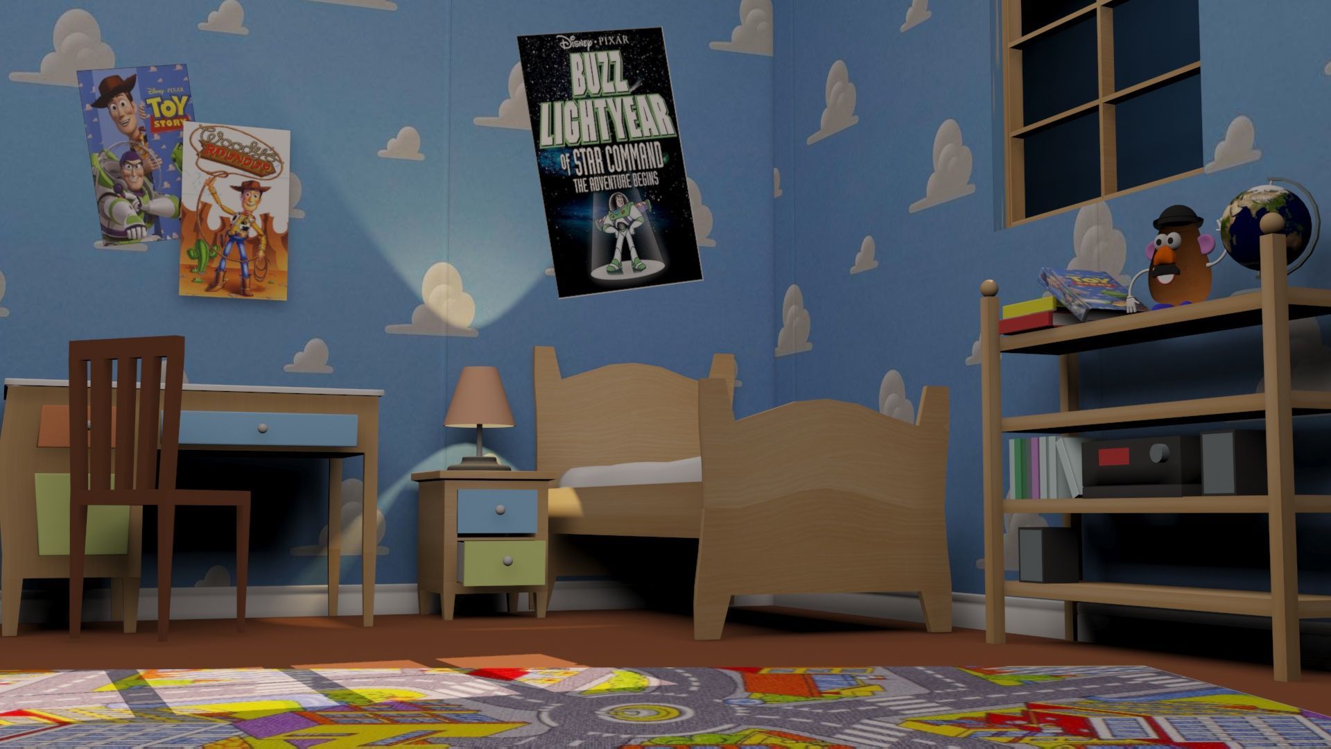 1920x1080 Background Toy Story stock illustration. Illustration of doll