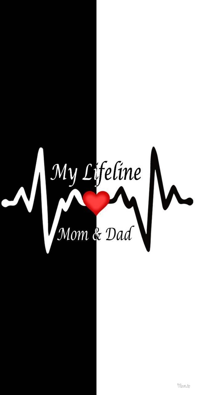 640x1280 My Lifeline Mom & Dad HD Mobile Wallpaper