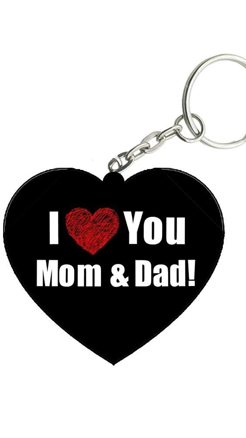 800x1421 I Love You Mom Dad, keychain, mom, dad, HD phone wallpaper