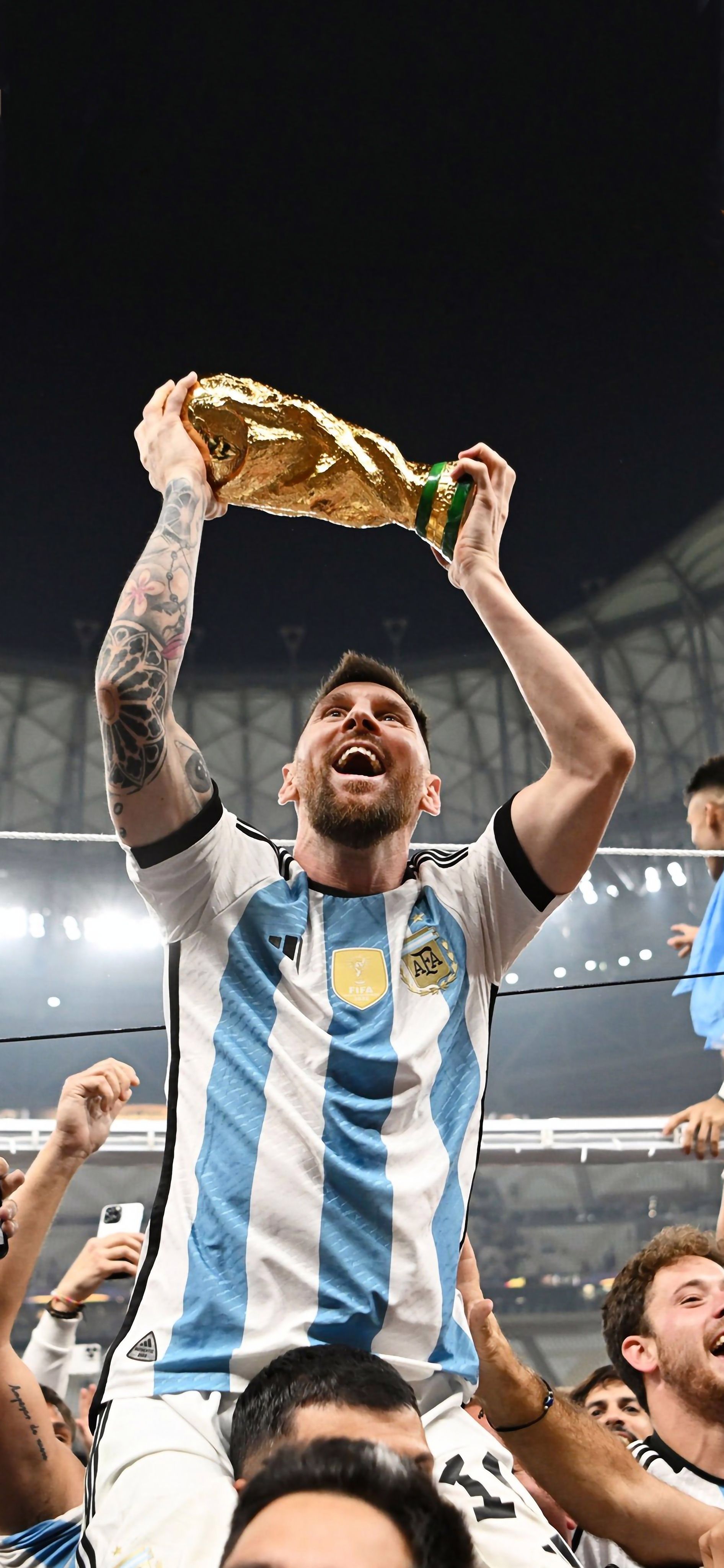 1892x4096 Messi 4k Phone World Cup Wallpaper