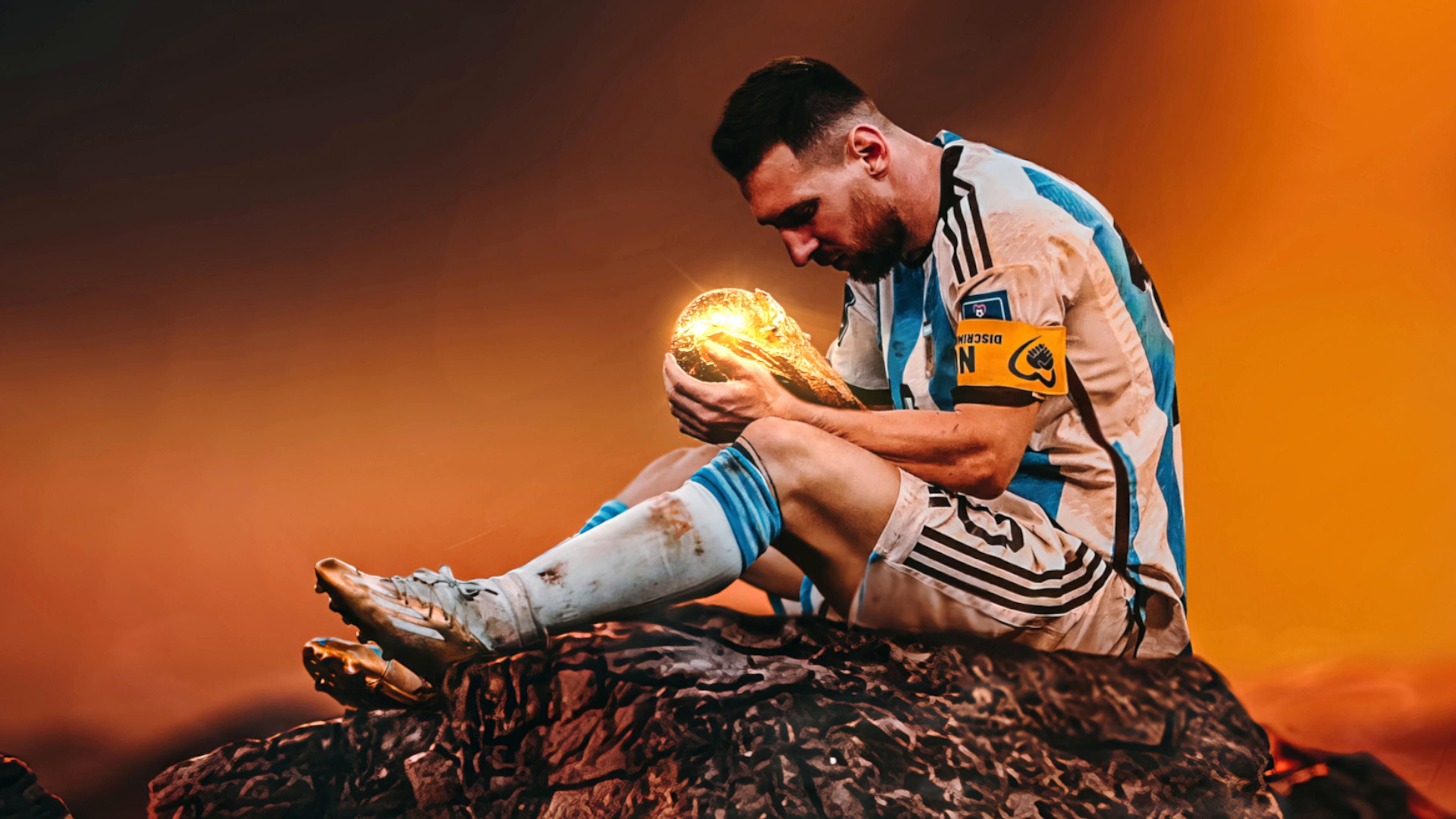 3840x2160 4k Messi World Cup Wallpaper