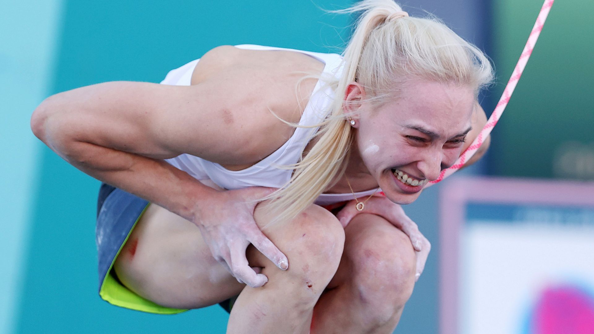 1920x1080 Slovenian climber Janja Garnbret tops three boulders in combined final