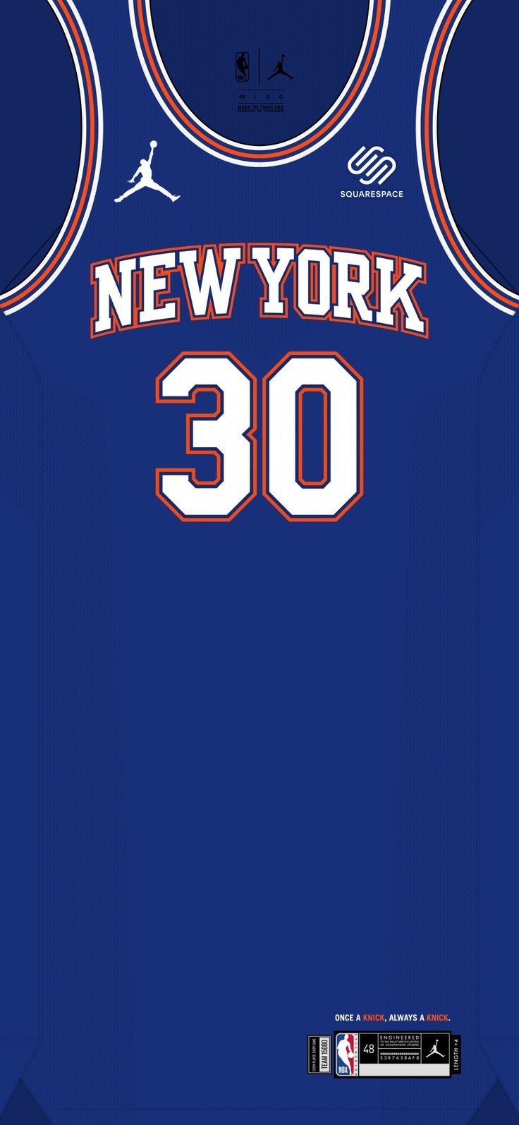736x1595 New York Knicks NBA Jersey in Blue. Fondos de pantalla deportes, Campeones del mundo, Camisetas