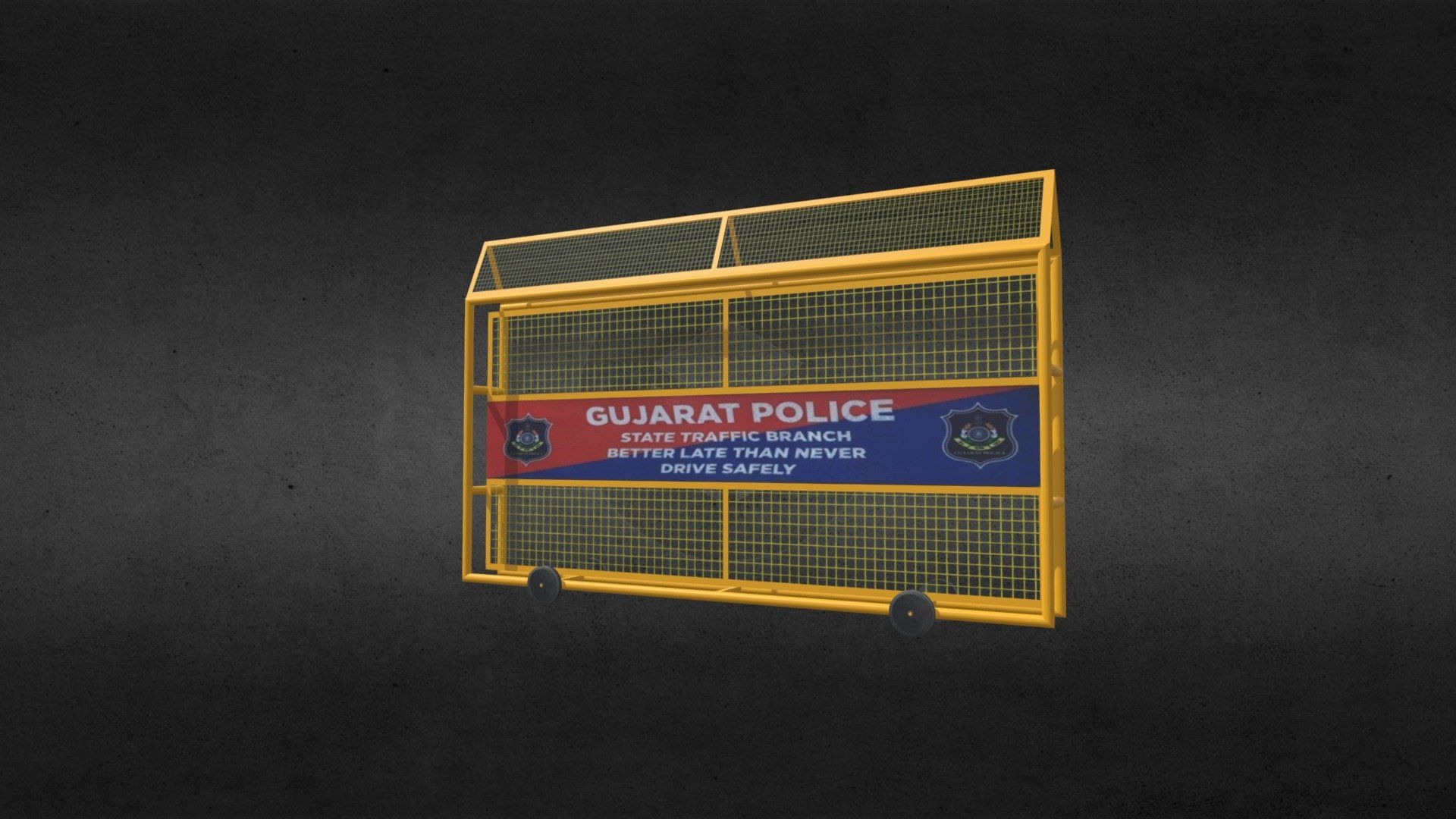 1920x1080 gujarat police barrier model by Parth [fec4407]