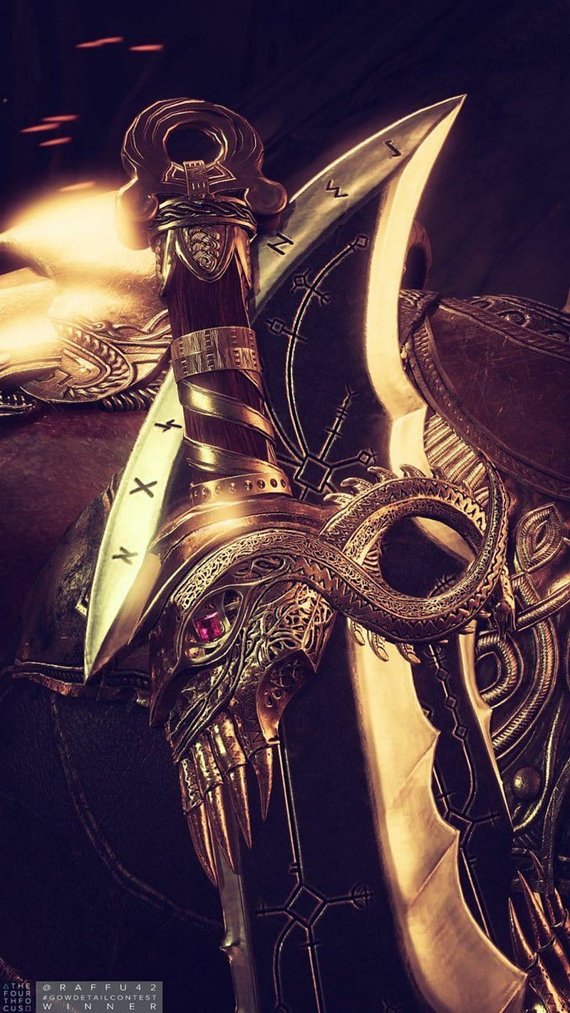 800x1422 Blades of chaos, game, games, god of war, kratos, playstation, video game, video games, HD phone wallpaper