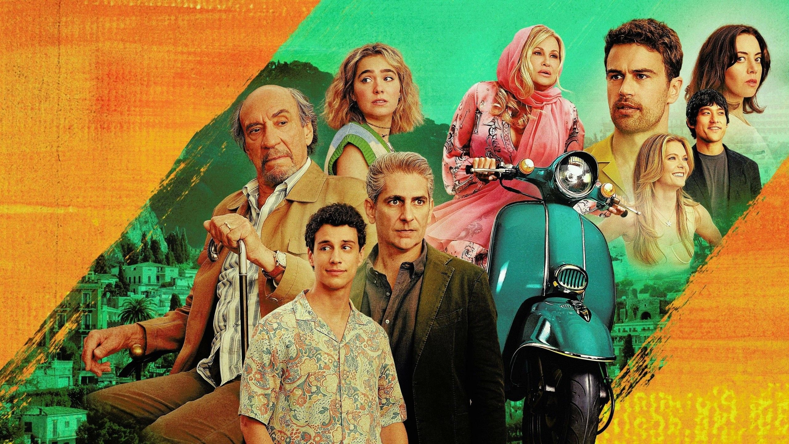 2560x1440 Jennifer Coolidge Tanya McQuoid Jon Gries Greg Hunt Eleonora Romandini Isabella Federico Ferrante Rocco Murray Bartlett Armond 4K HD The White Lotus Wallpaper
