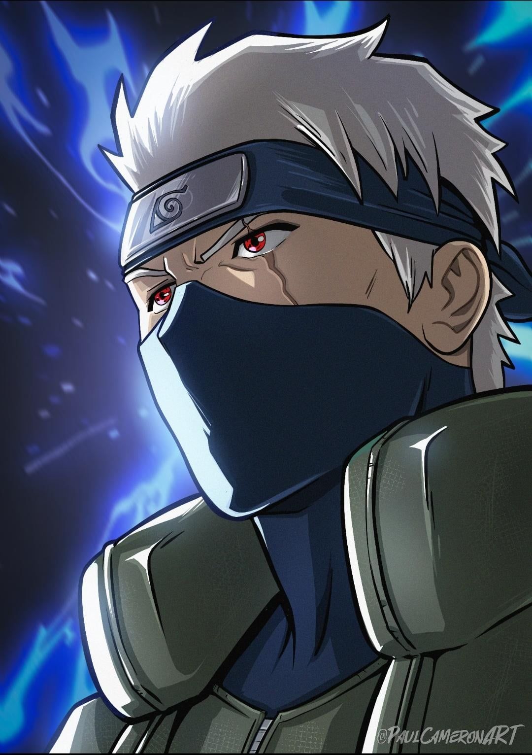 1080x1532 Fan Art My first Naruto piece. Kakashi!