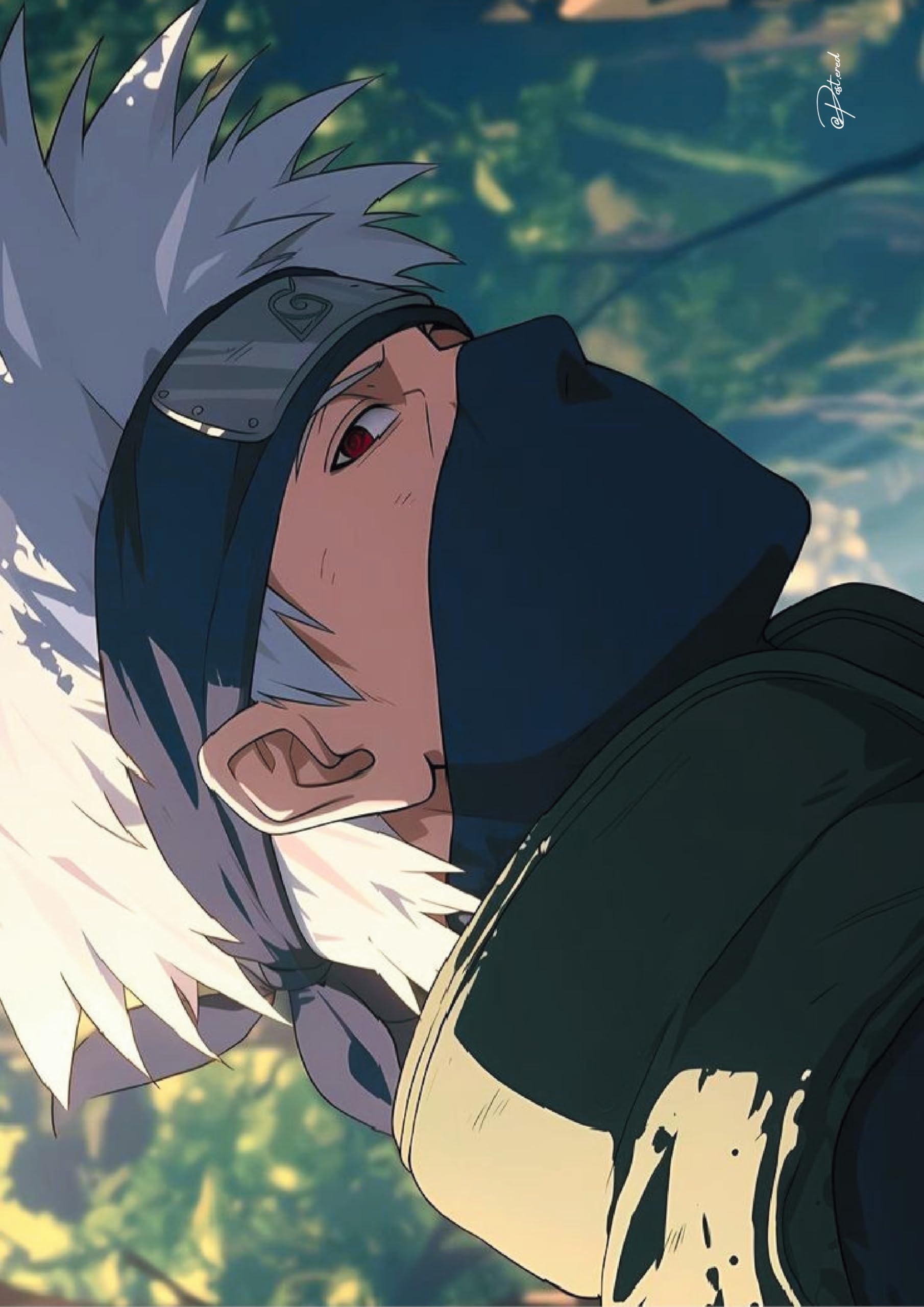 1810x2560 OM AND OME Kakashi Hatake Sharingan Poster. Cool Anime Wall Art For Naruto Fans. Ninja Teacher Aesthetic Print For Bedroom, Gaming Room. Unframed (Size A3) : Amazon.in: Home & Kitchen