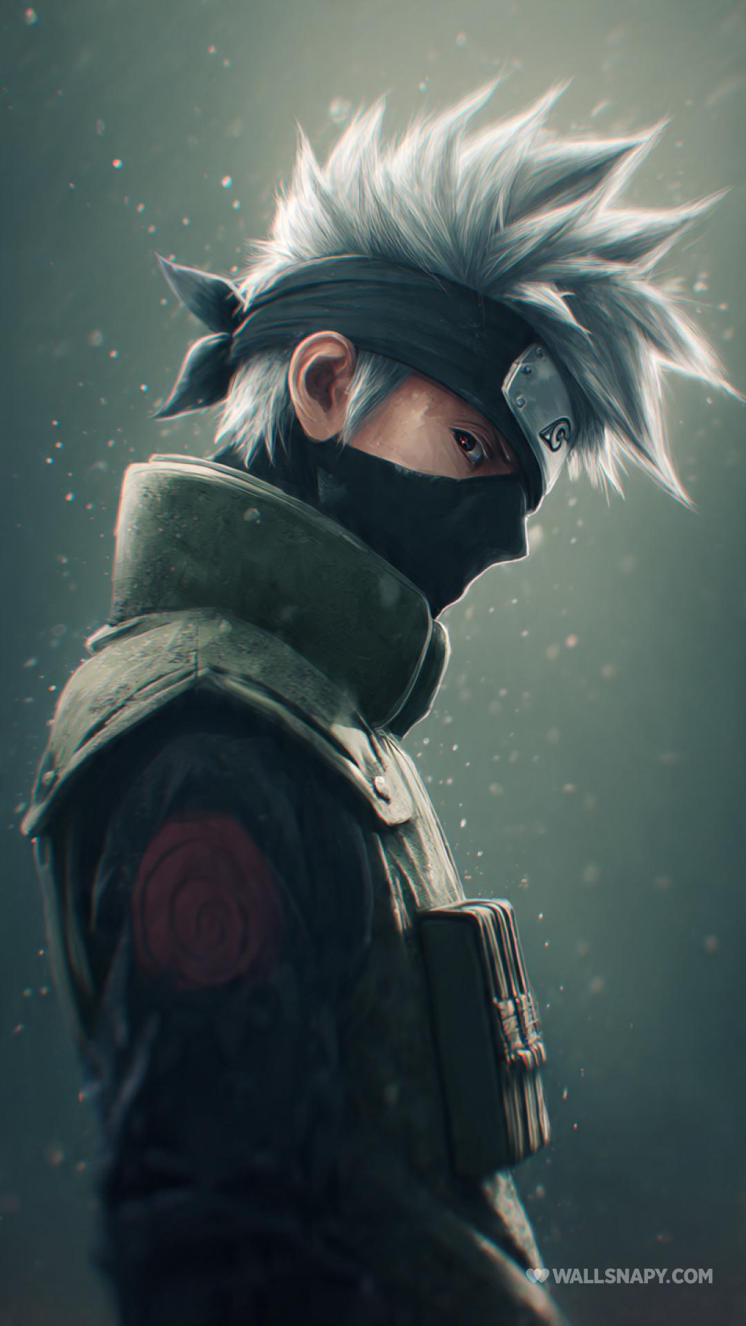 1080x1920 Kakashi hatake minimal clean naruto anime wallpaper