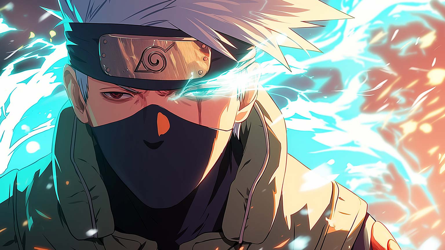 1536x864 Naruto Kakashi Lightning Desktop Wallpaper Wallpaper 4K