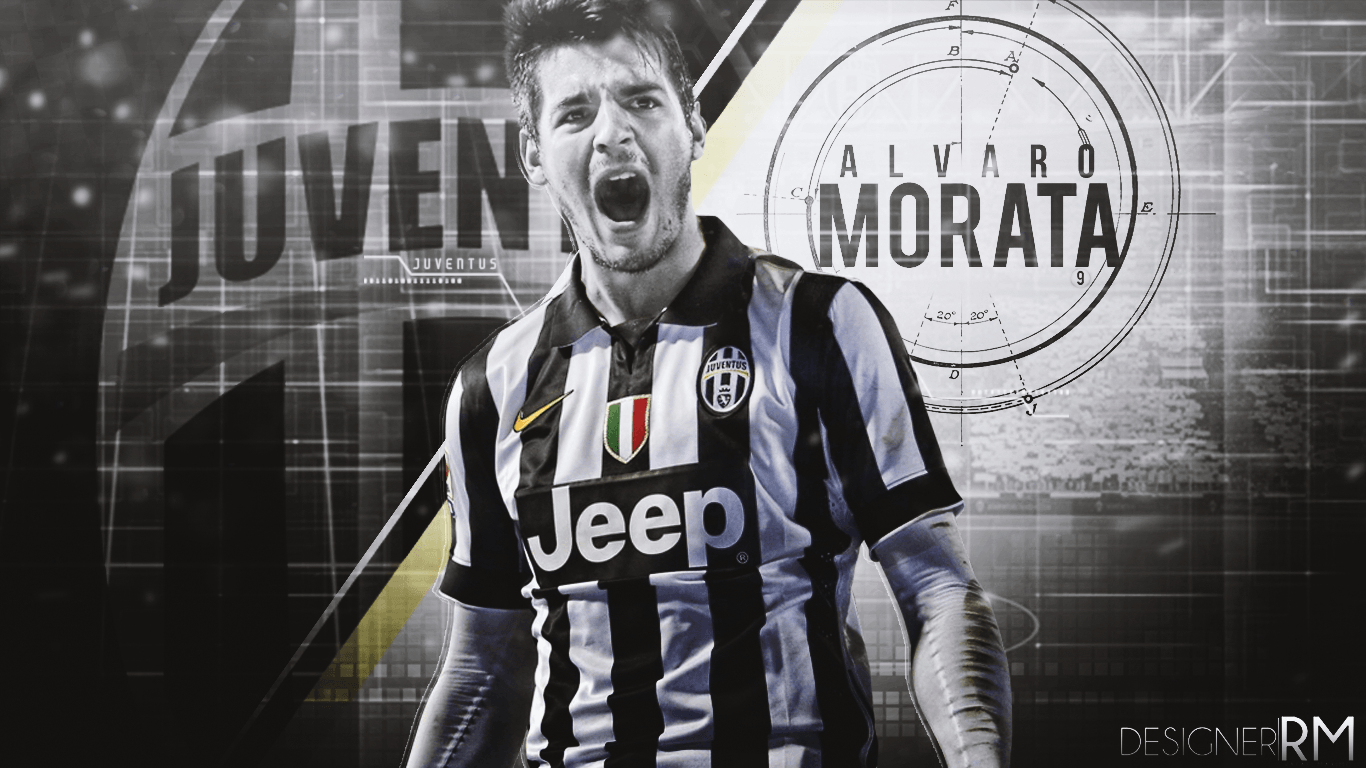 1366x768 Alvaro Morata Wallpaper