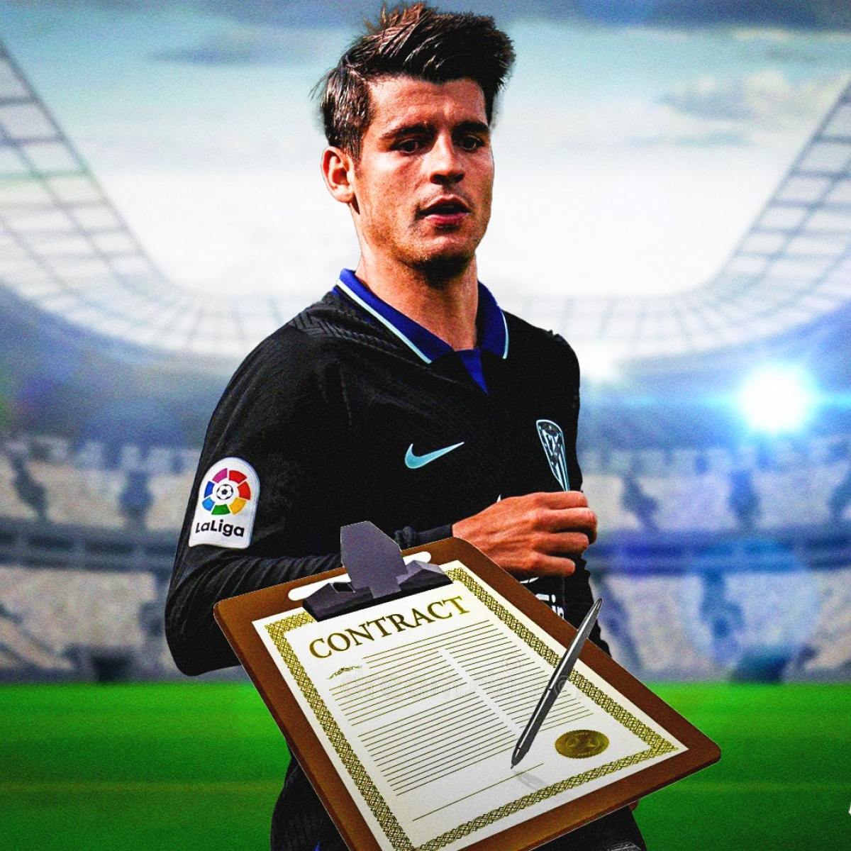 1200x1200 Atlético Madrid striker Álvaro Morata signs new contract