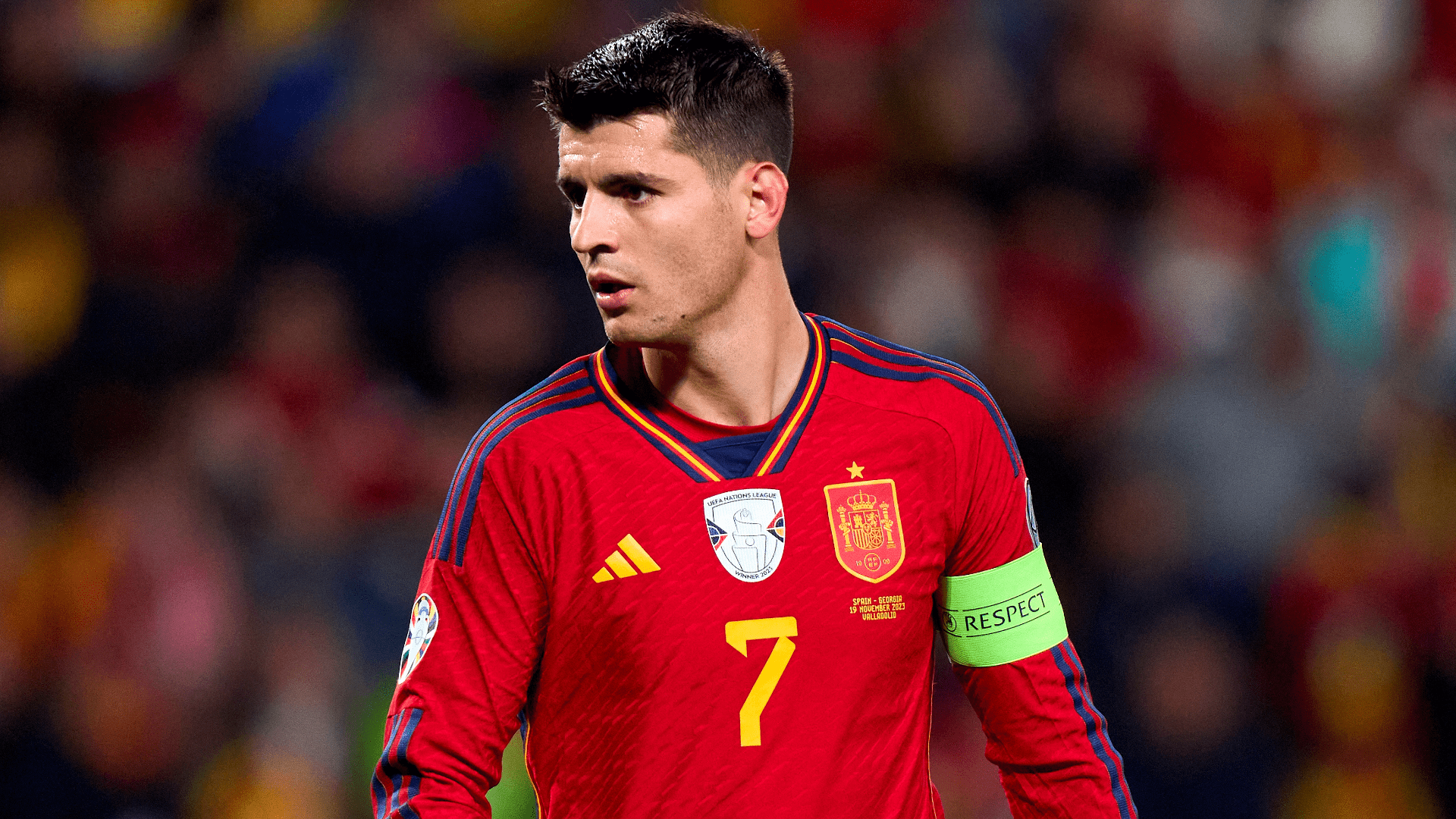 1920x1080 What happened to Alvaro Morata? Spain striker wiped out by security guard, suffers potential knee injury after Euro 2024 semifinal