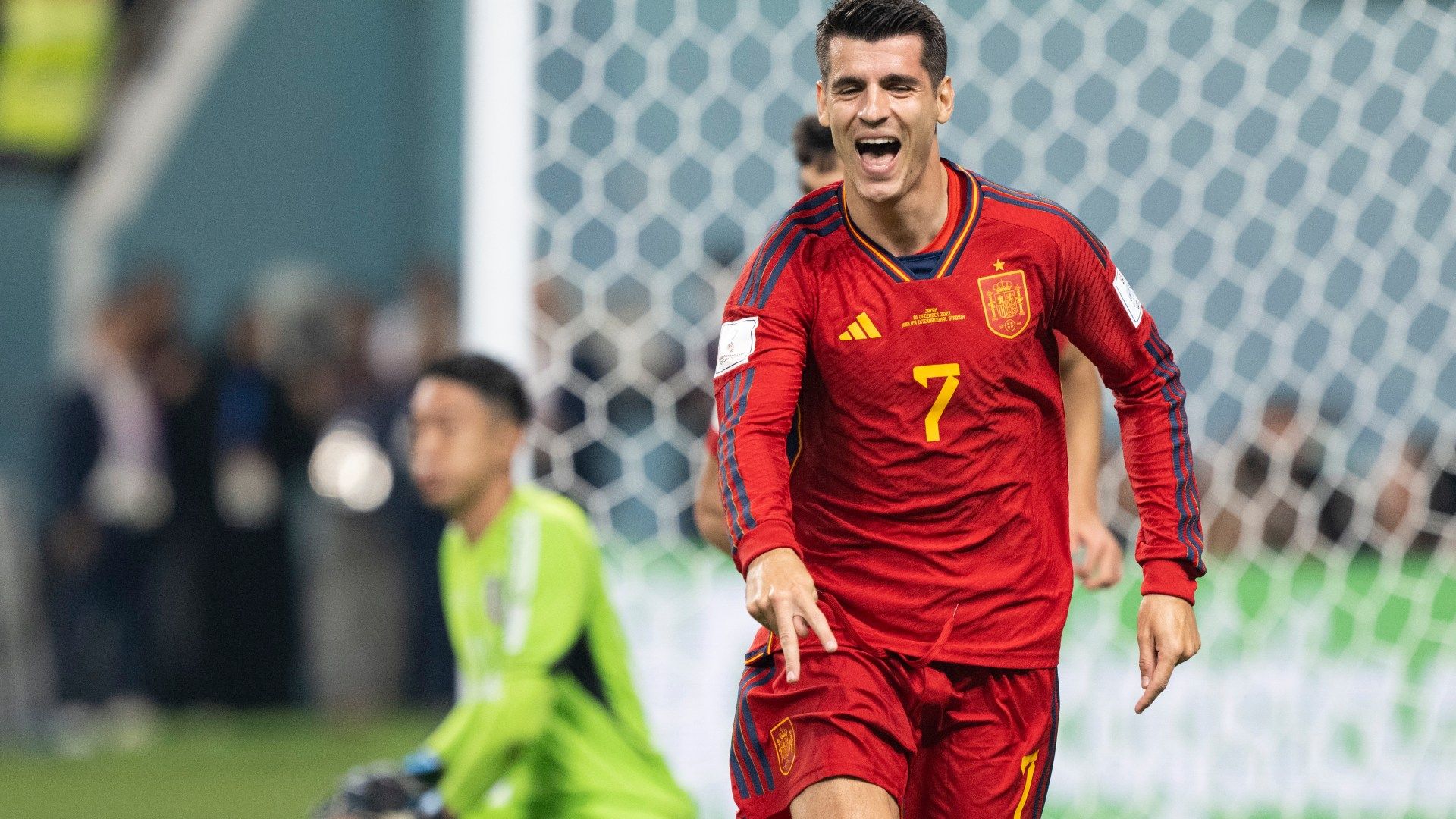 1920x1080 Alvaro Morata does something he's not managed in three years as Spain star is hailed for his movement and 'tireless' work after goal during World Cup clash against Japan